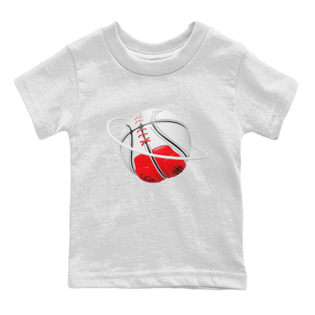 Air Jordan 12 Cherry Sneaker Match Tees Basketball Planet Streetwear Sneaker Shirt AJ12 Cherry Sneaker Release Tees Kids Shirts White 2
