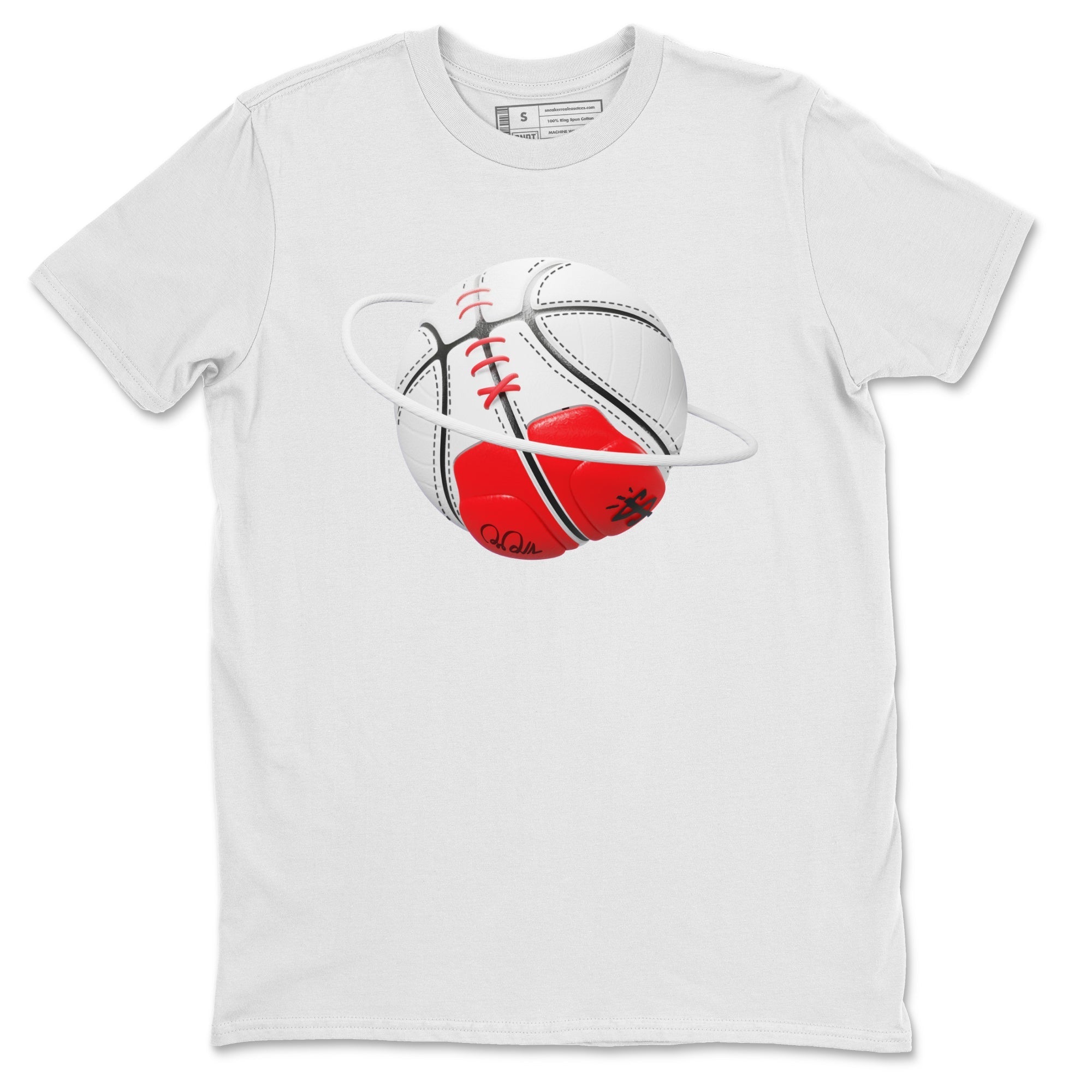 Air Jordan 12 Cherry Sneaker Match Tees Basketball Planet Streetwear Sneaker Shirt AJ12 Cherry Sneaker Release Tees Unisex Shirts White 2