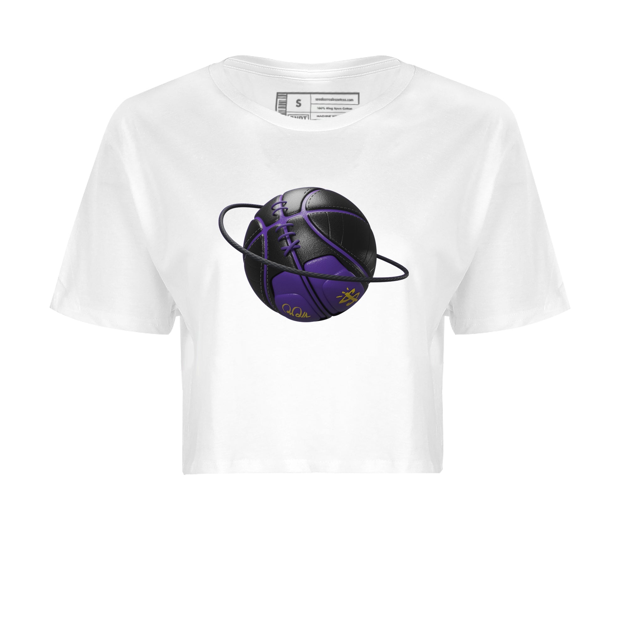 Air Jordan 12 Field Purple Sneaker Match Tees Basketball Planet Streetwear Sneaker Shirt AJJordan 12 Lakers Sneaker Release Tees Women's Shirts White 2