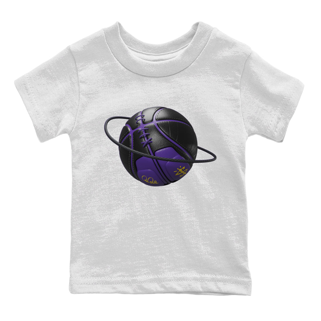 Air Jordan 12 Field Purple Sneaker Match Tees Basketball Planet Streetwear Sneaker Shirt AJJordan 12 Lakers Sneaker Release Tees Kids Shirts White 2