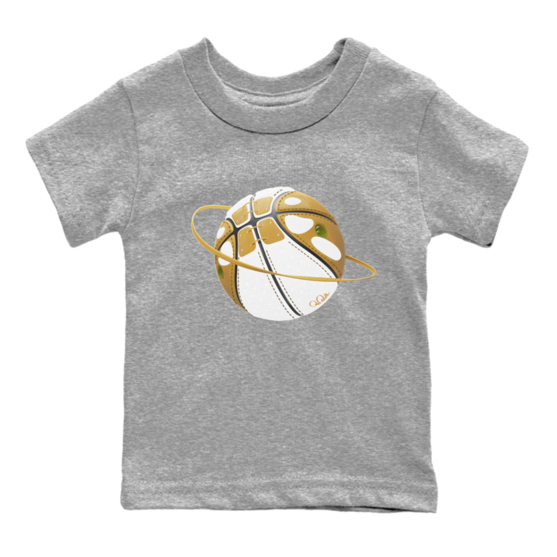 Air Jordan 13 Wheat Sneaker Match Tees Basketball Planet Streetwear Sneaker Shirt AJ13 Wheat Sneaker Release Tees Kids Shirts Heather Grey 2