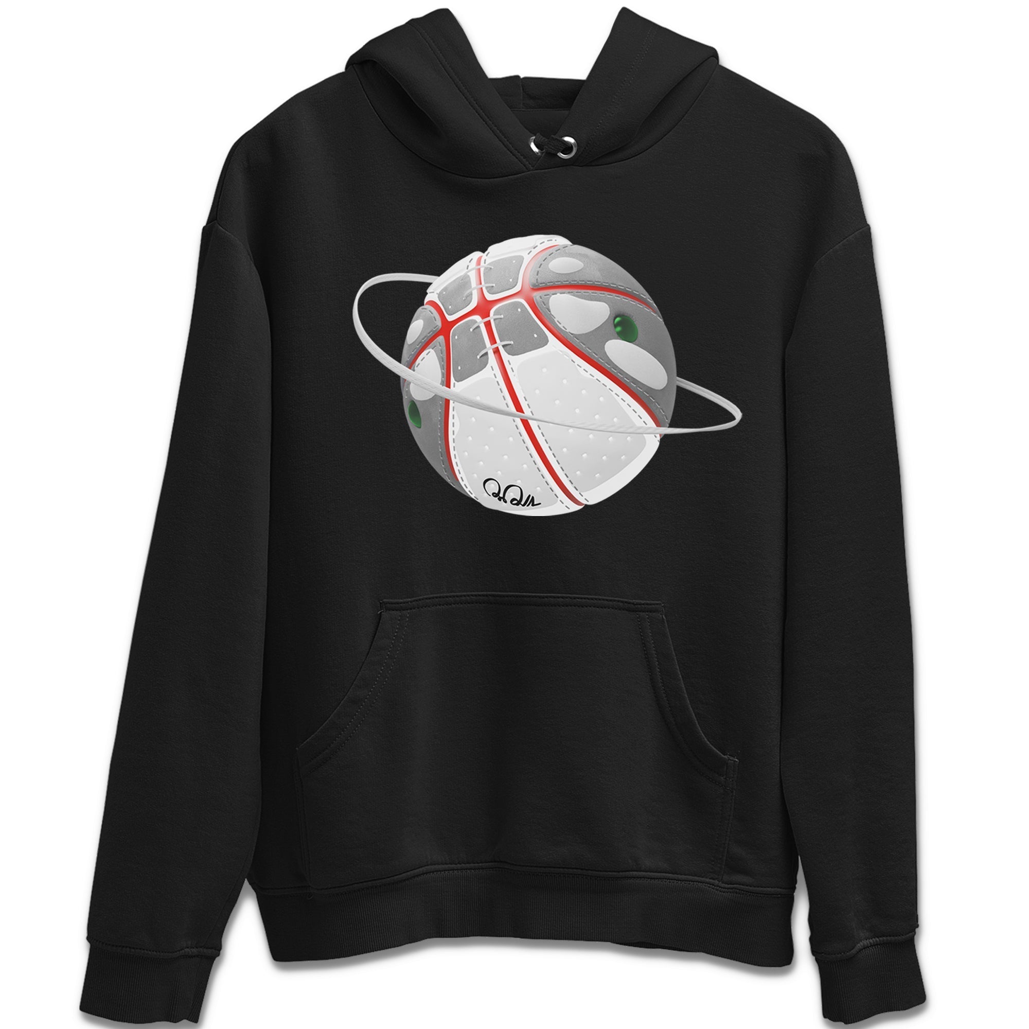 Air Jordan 13 Wolf Grey Sneaker Match Tees Basketball Planet Streetwear Sneaker Shirt AJ13 Wolf Grey Sneaker Release Tees Unisex Shirts Black 2