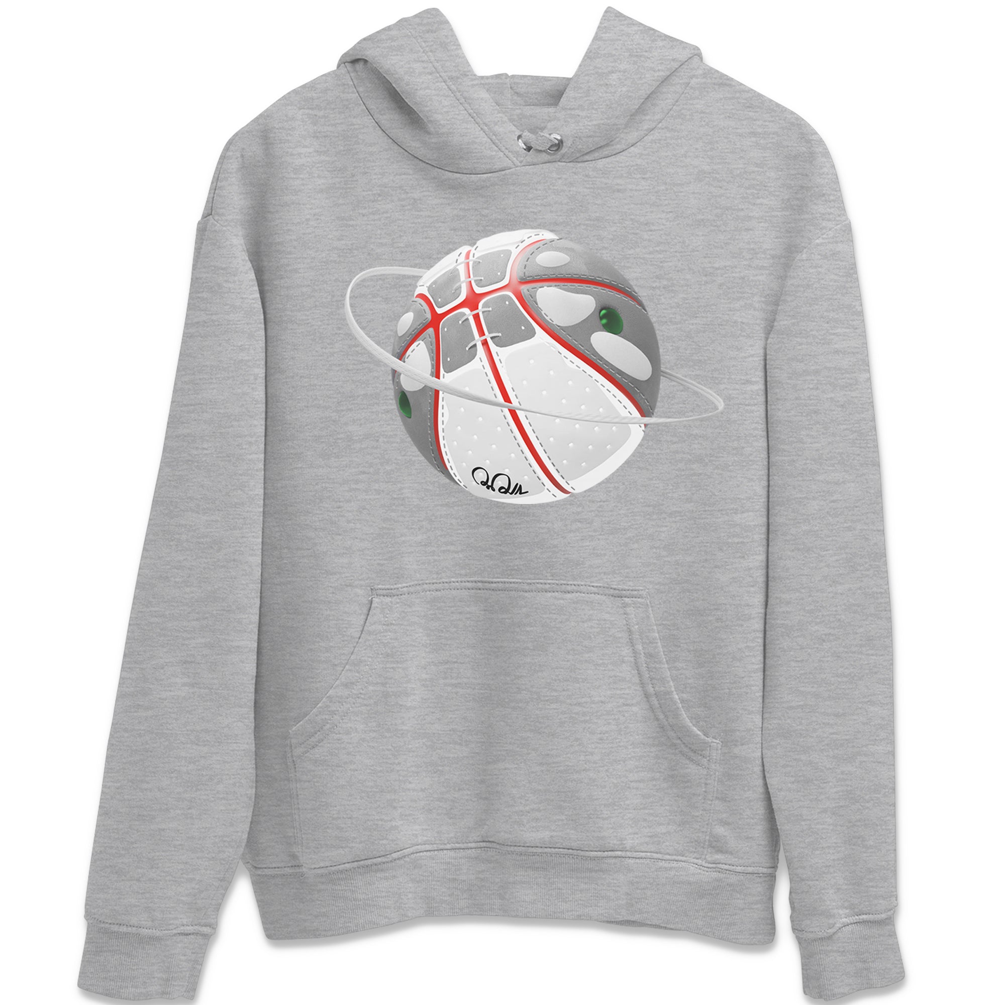 Air Jordan 13 Wolf Grey Sneaker Match Tees Basketball Planet Streetwear Sneaker Shirt AJ13 Wolf Grey Sneaker Release Tees Unisex Shirts Heather Grey 2