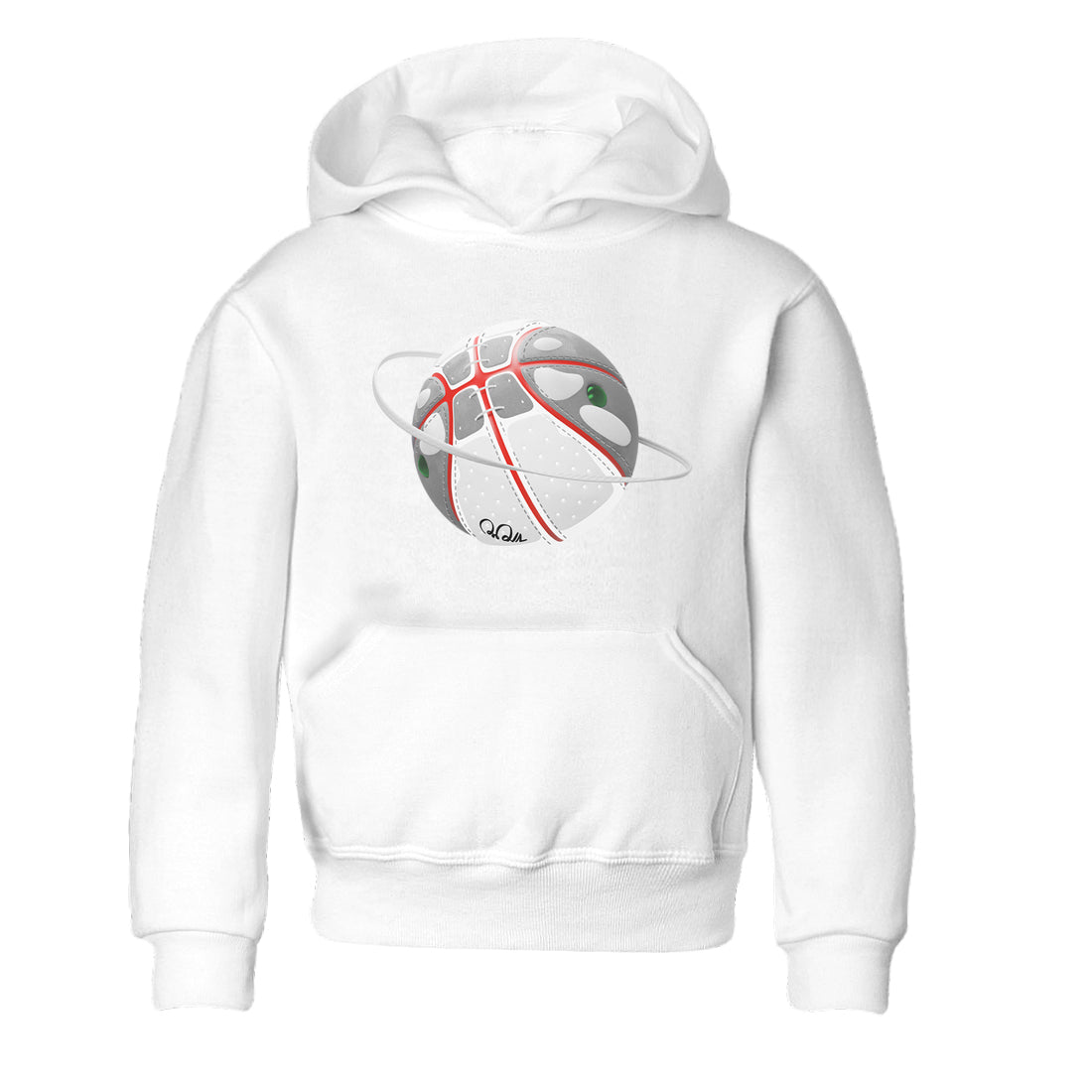 Air Jordan 13 Wolf Grey Sneaker Match Tees Basketball Planet Streetwear Sneaker Shirt AJ13 Wolf Grey Sneaker Release Tees Kids Shirts White 2