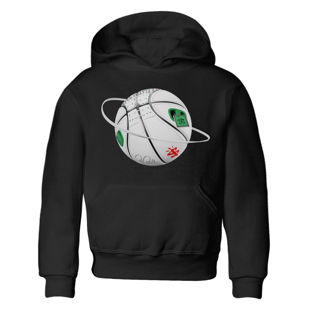 Air Jordan 3 Lucky Green Sneaker Match Tees Basketball Planet Streetwear Sneaker Shirt AJ3 Lucky Green Sneaker Release Tees Kids Shirts Black 2