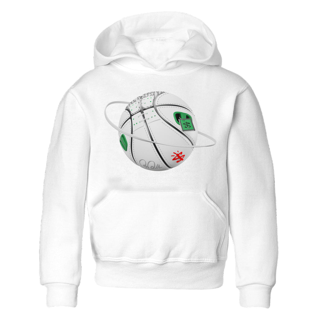 Air Jordan 3 Lucky Green Sneaker Match Tees Basketball Planet Streetwear Sneaker Shirt AJ3 Lucky Green Sneaker Release Tees Kids Shirts White 2