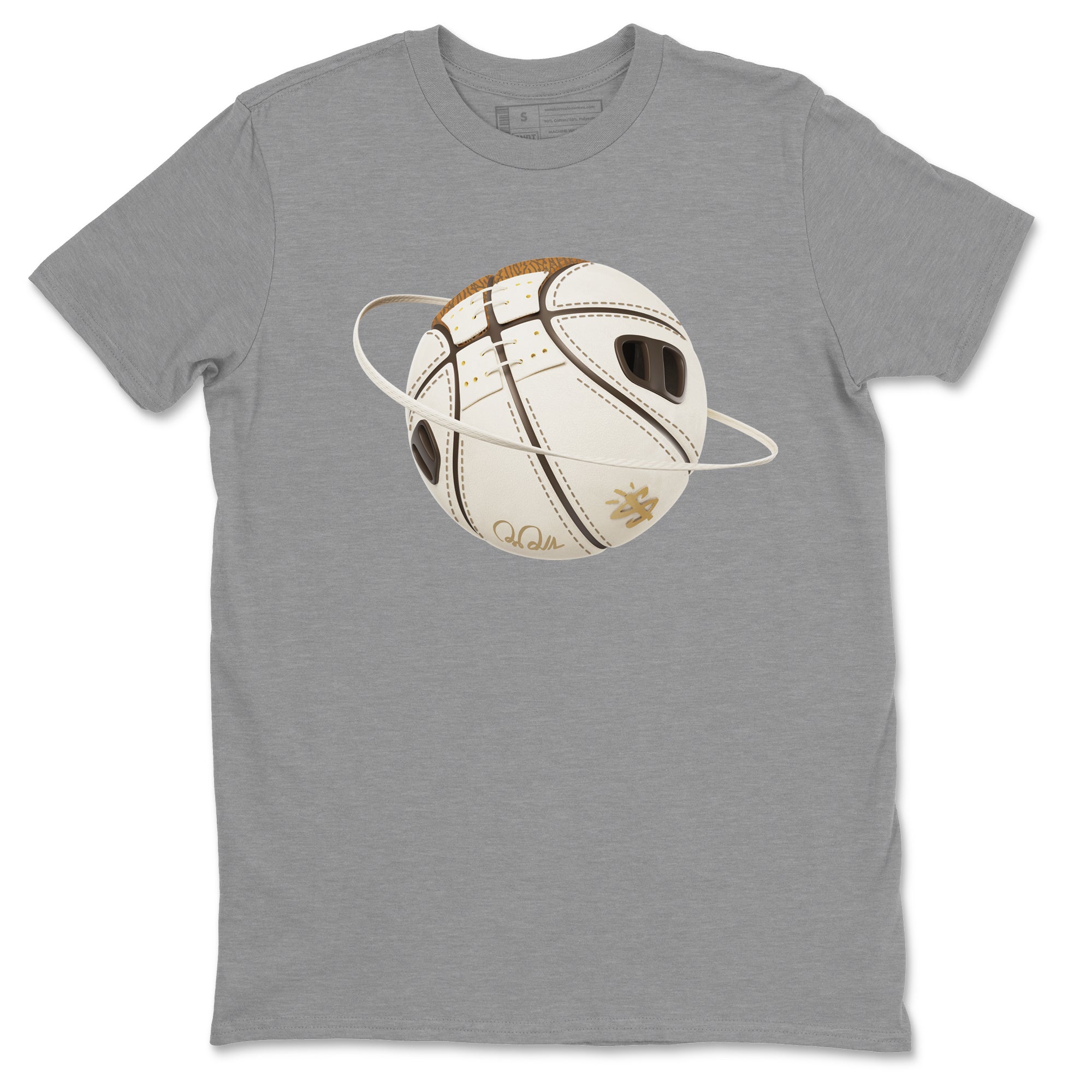 Air Jordan 3 Palomino Sneaker Match Tees Basketball Planet Streetwear Sneaker Shirt AJ3 Palomino Sneaker Release Tees Unisex Shirts Heather Grey 2
