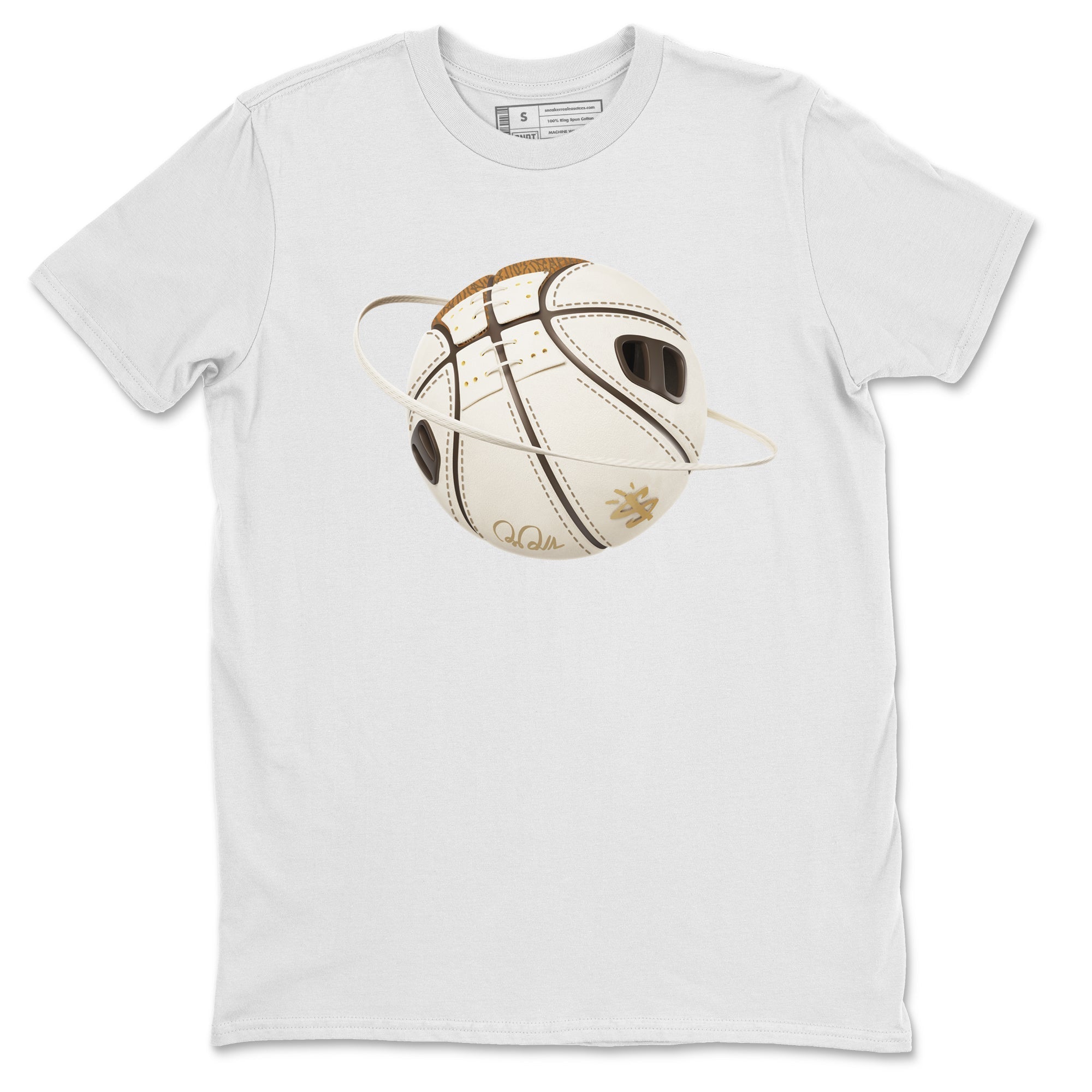 Air Jordan 3 Palomino Sneaker Match Tees Basketball Planet Streetwear Sneaker Shirt AJ3 Palomino Sneaker Release Tees Unisex Shirts White 2