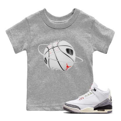 Air Jordan 3 White Cement Basketball Planet Baby and Kids Sneaker Tees Air Jordan 3 White Cement Kids Sneaker Tees Size Chart