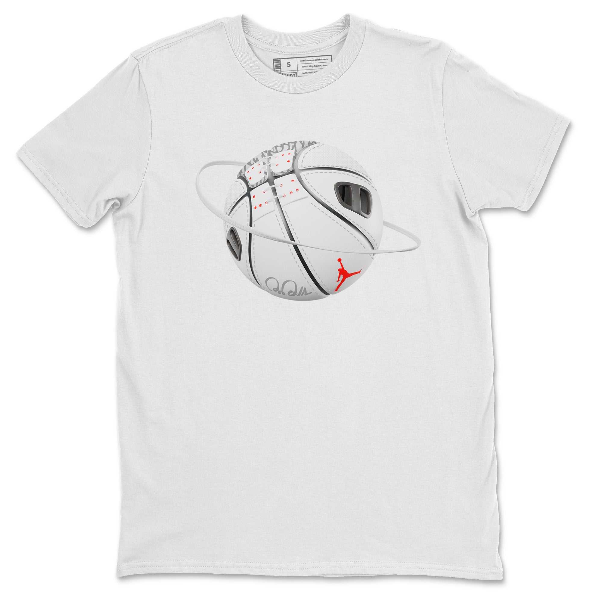 Air Jordan 3 White Cement Shirt To Match Jordans Basketball Planet Sneaker Tees AJ3 White Cement Drip Gear Zone Sneaker Matching Clothing Unisex Shirts Heather Grey 2