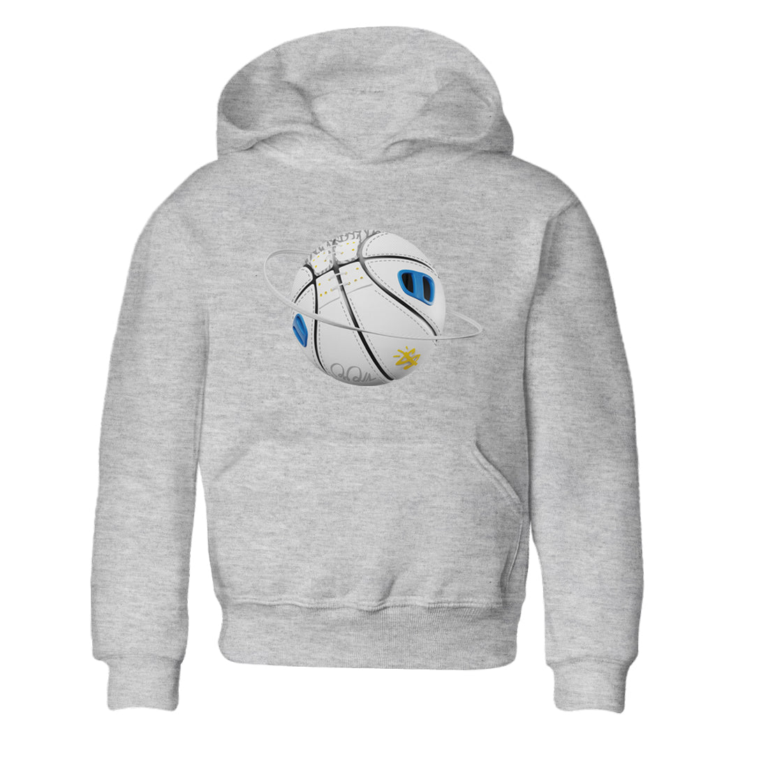 Air Jordan 3 Wizards Sneaker Match Tees Basketball Planet Streetwear Sneaker Shirt AJ3 NBA Wizards  Sneaker Release Tees Kids Shirts Heather Grey 2