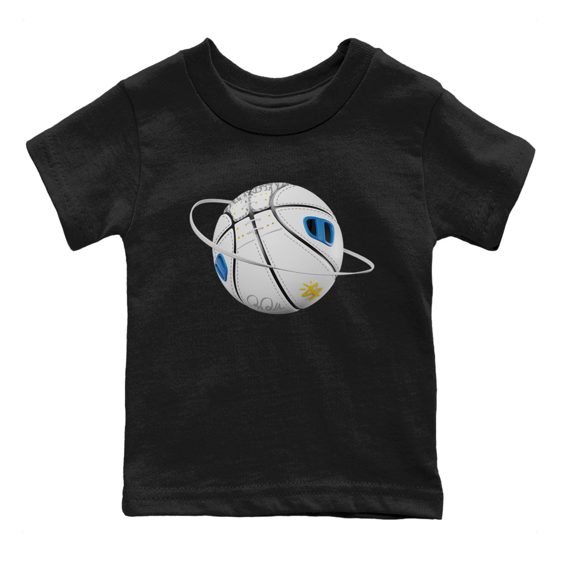 Air Jordan 3 Wizards Sneaker Match Tees Basketball Planet Streetwear Sneaker Shirt AJ3 NBA Wizards  Sneaker Release Tees Kids Shirts Black 2
