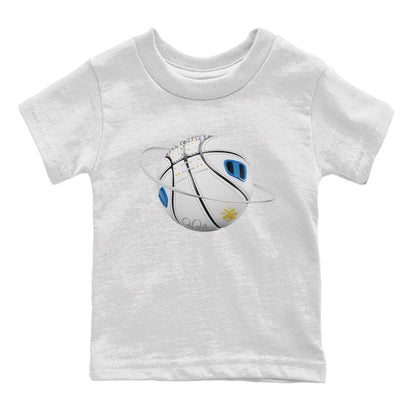 Air Jordan 3 Wizards Sneaker Match Tees Basketball Planet Streetwear Sneaker Shirt AJ3 NBA Wizards  Sneaker Release Tees Kids Shirts White 2