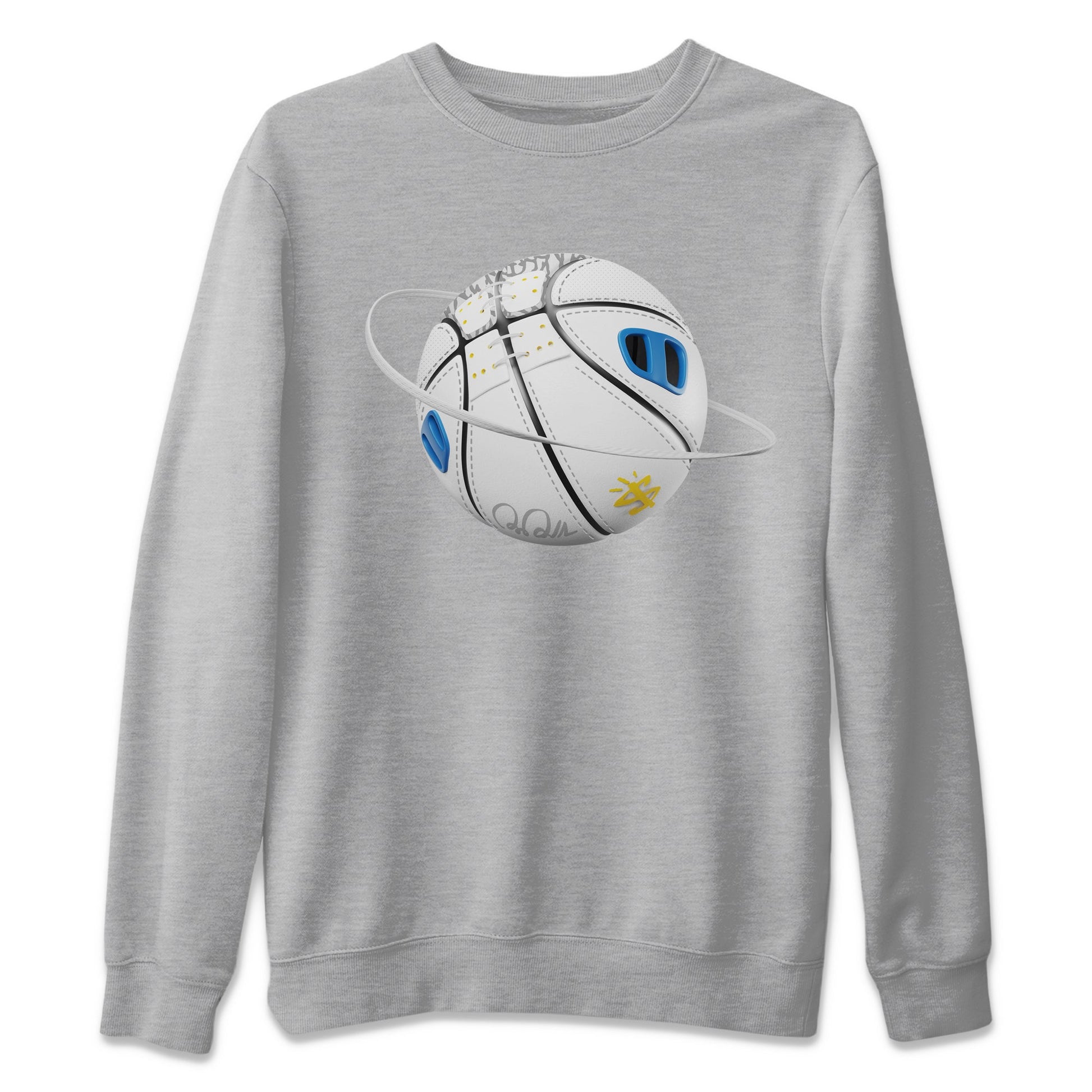 Air Jordan 3 Wizards Sneaker Match Tees Basketball Planet Streetwear Sneaker Shirt AJ3 NBA Wizards  Sneaker Release Tees Unisex Shirts Heather Grey 2