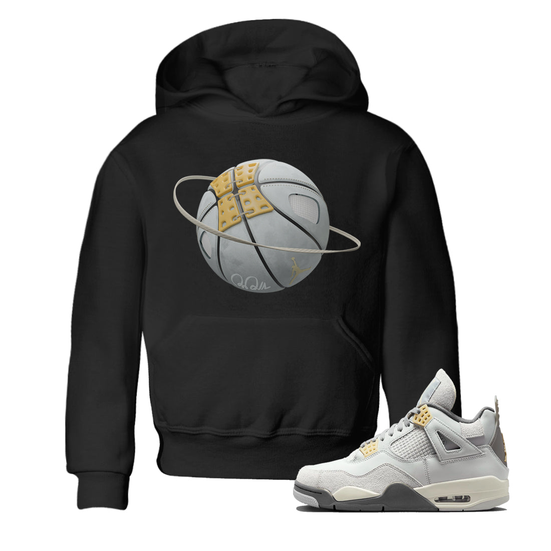 Jordan 4 Craft Sneaker Matching T-Shirt Basketball Planet Sneaker Tees Jordan 4 Craft Sneaker Release Tees Kids Shirts