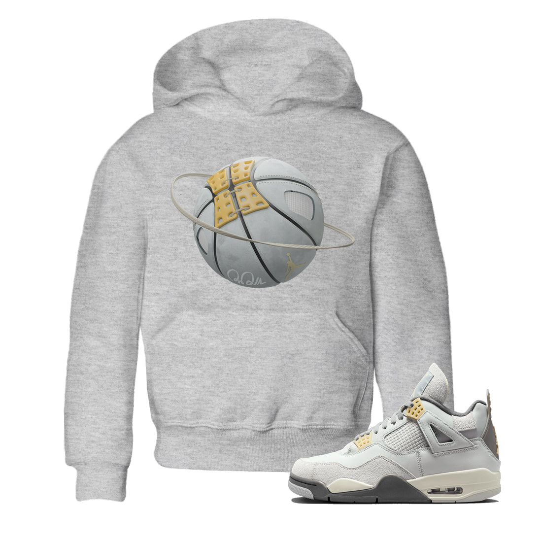 Jordan 4 Craft Sneaker Matching T-Shirt Basketball Planet Sneaker Tees Jordan 4 Craft Sneaker Release Tees Kids Shirts