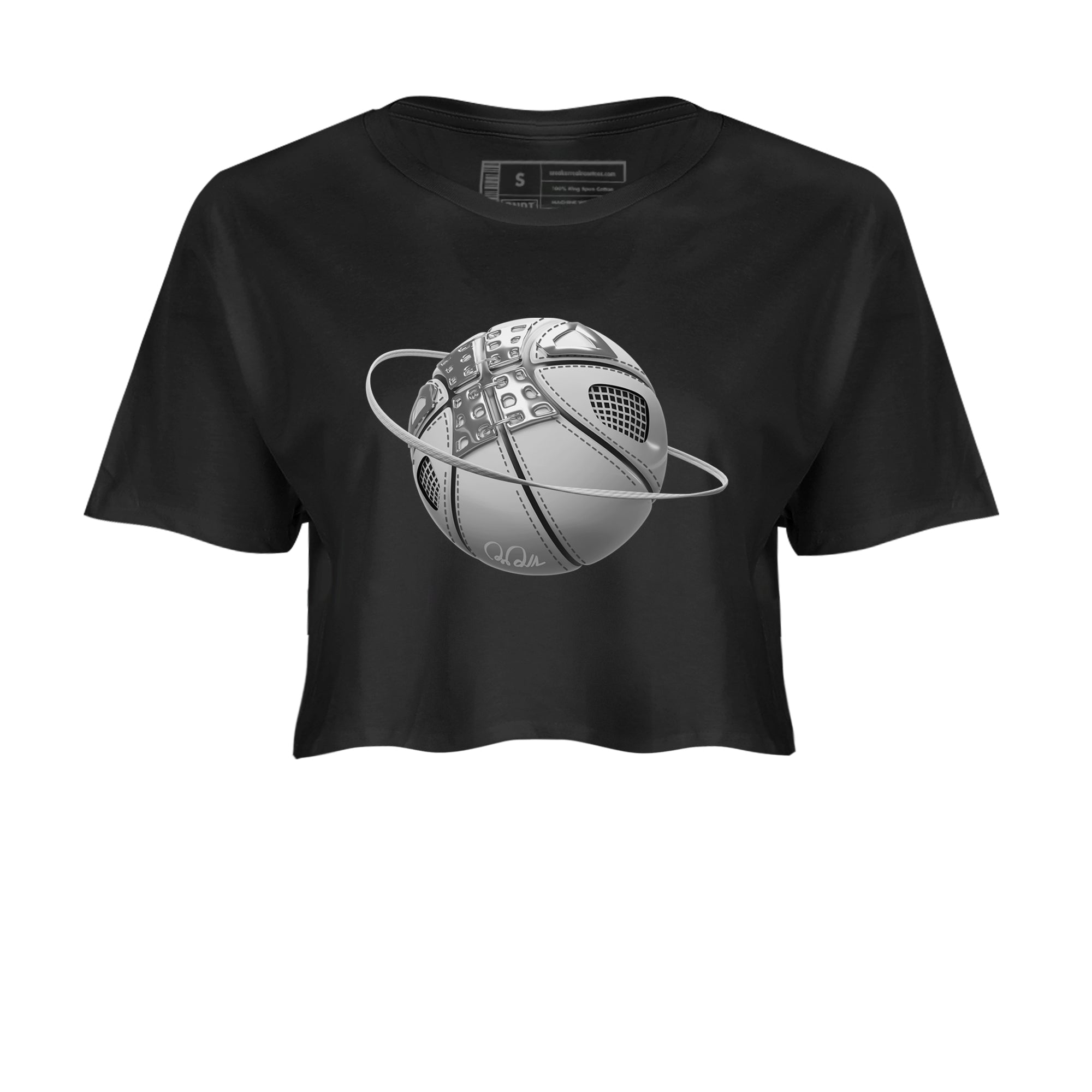 Air Jordan 4 Frozen Moments shirt to match jordans Basketball Planet Streetwear Sneaker Shirt AJ4 Frozen Moments Drip Gear Zone Sneaker Matching Clothing Black 2 Crop T-Shirt
