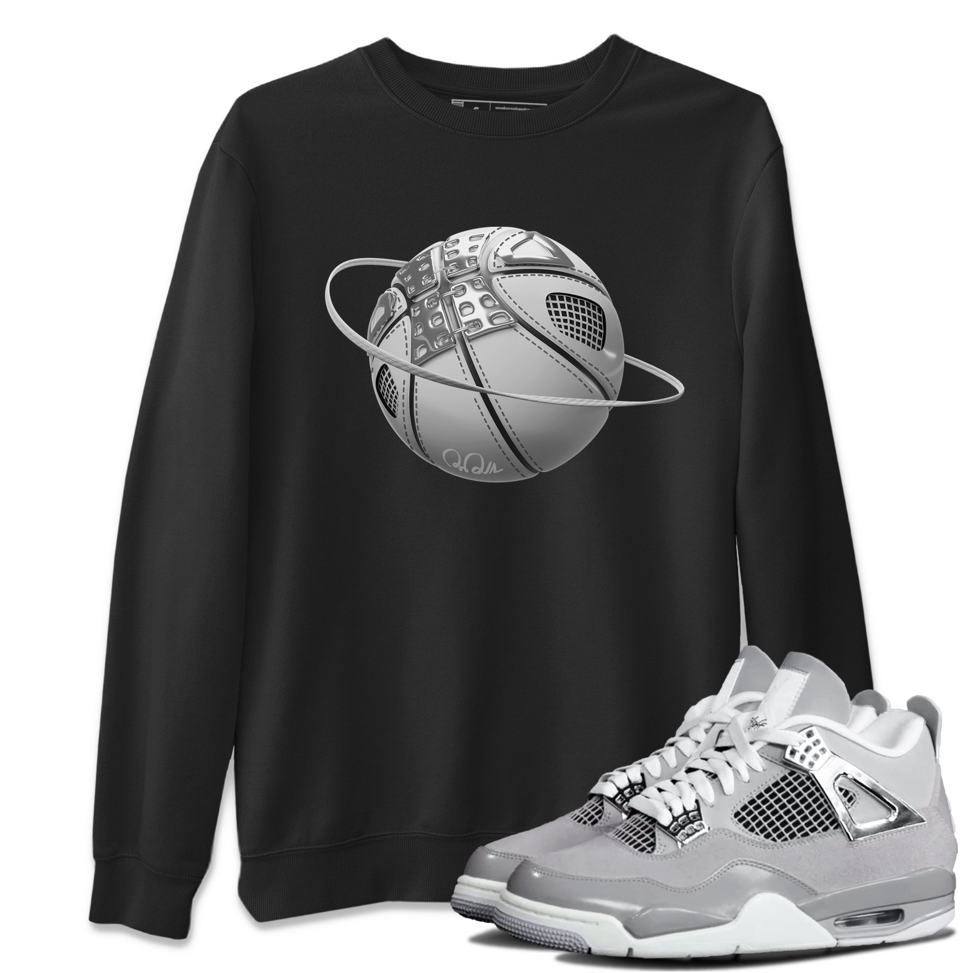 Air Jordan 4 Frozen Moments shirt to match jordans Basketball Planet Streetwear Sneaker Shirt AJ4 Frozen Moments Drip Gear Zone Sneaker Matching Clothing Unisex Black 1 T-Shirt