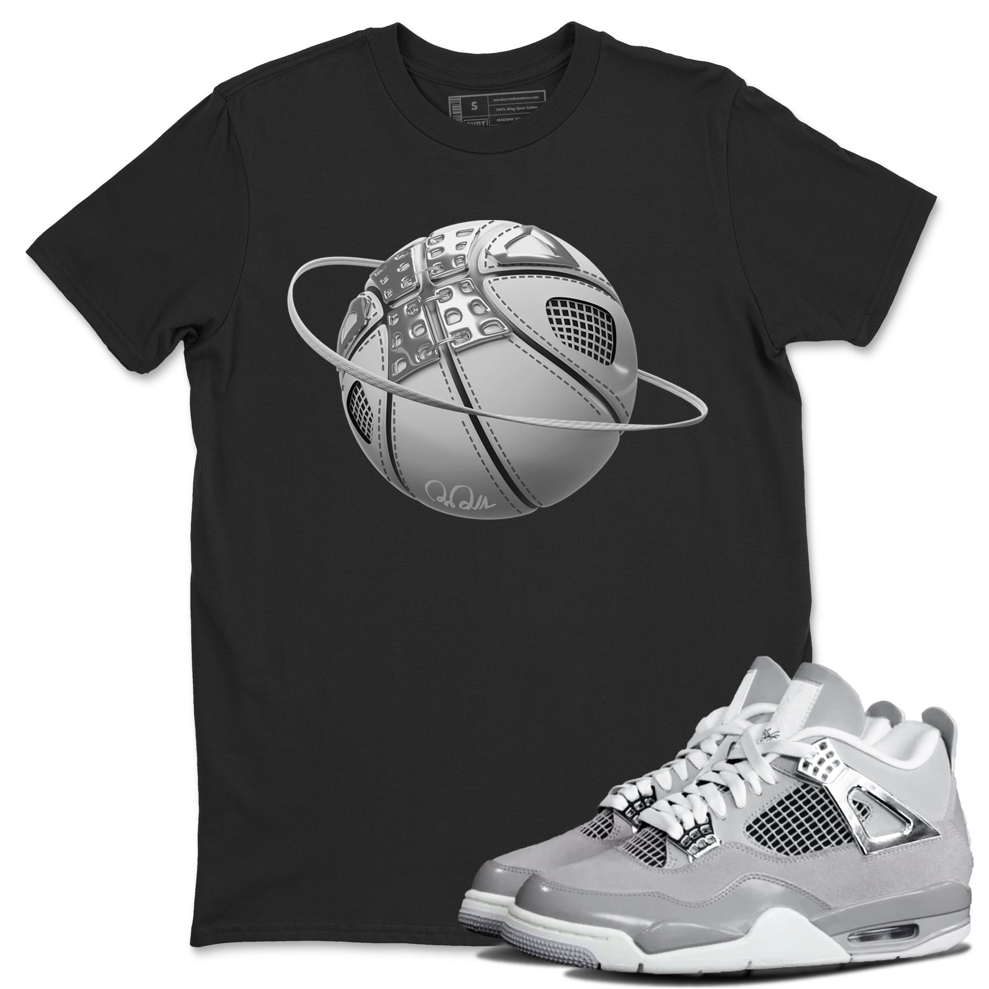 Air Jordan 4 Frozen Moments shirt to match jordans Basketball Planet Streetwear Sneaker Shirt AJ4 Frozen Moments Drip Gear Zone Sneaker Matching Clothing Unisex Black 1 T-Shirt