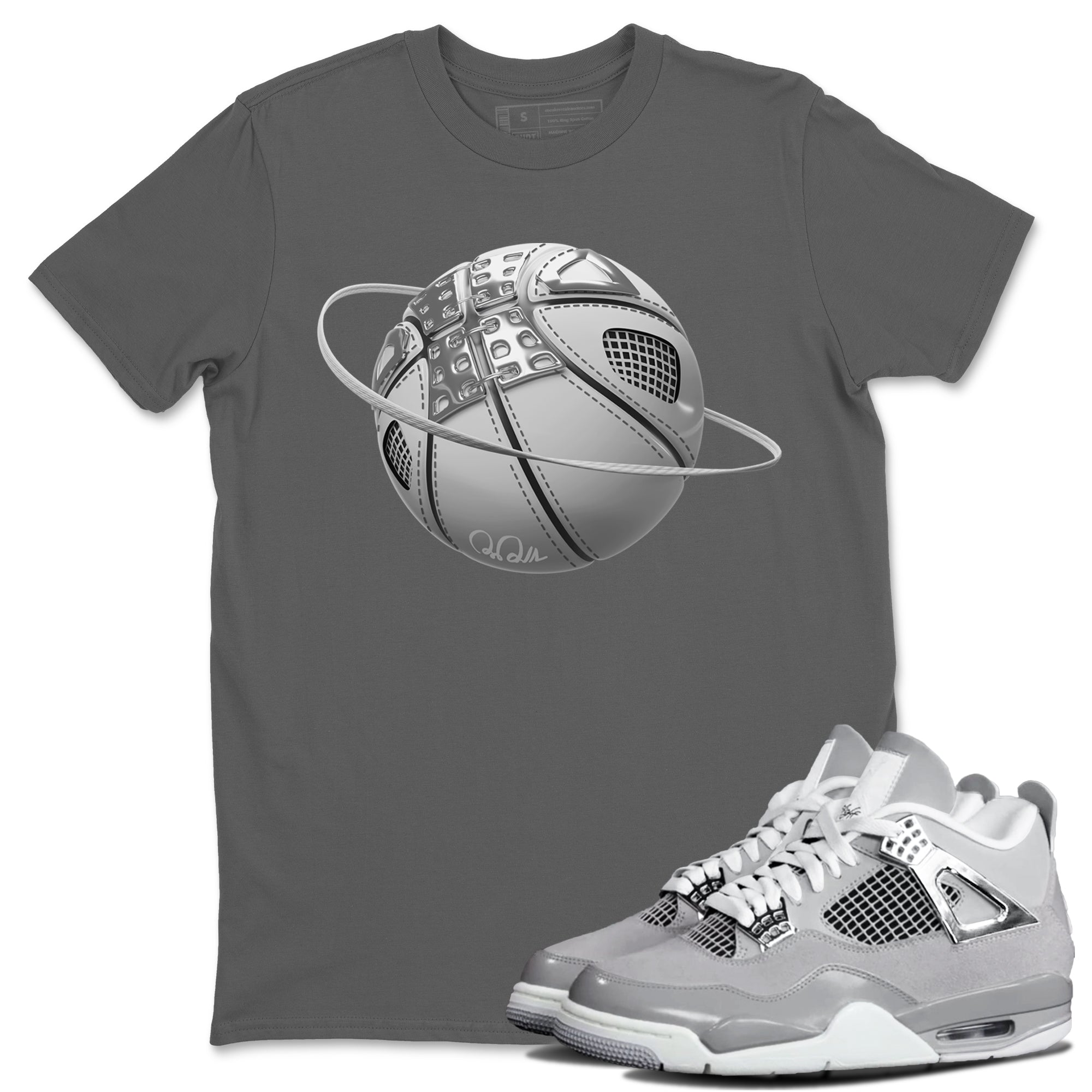 Air Jordan 4 Frozen Moments shirt to match jordans Basketball Planet Streetwear Sneaker Shirt AJ4 Frozen Moments Drip Gear Zone Sneaker Matching Clothing Unisex Cool Grey 1 T-Shirt