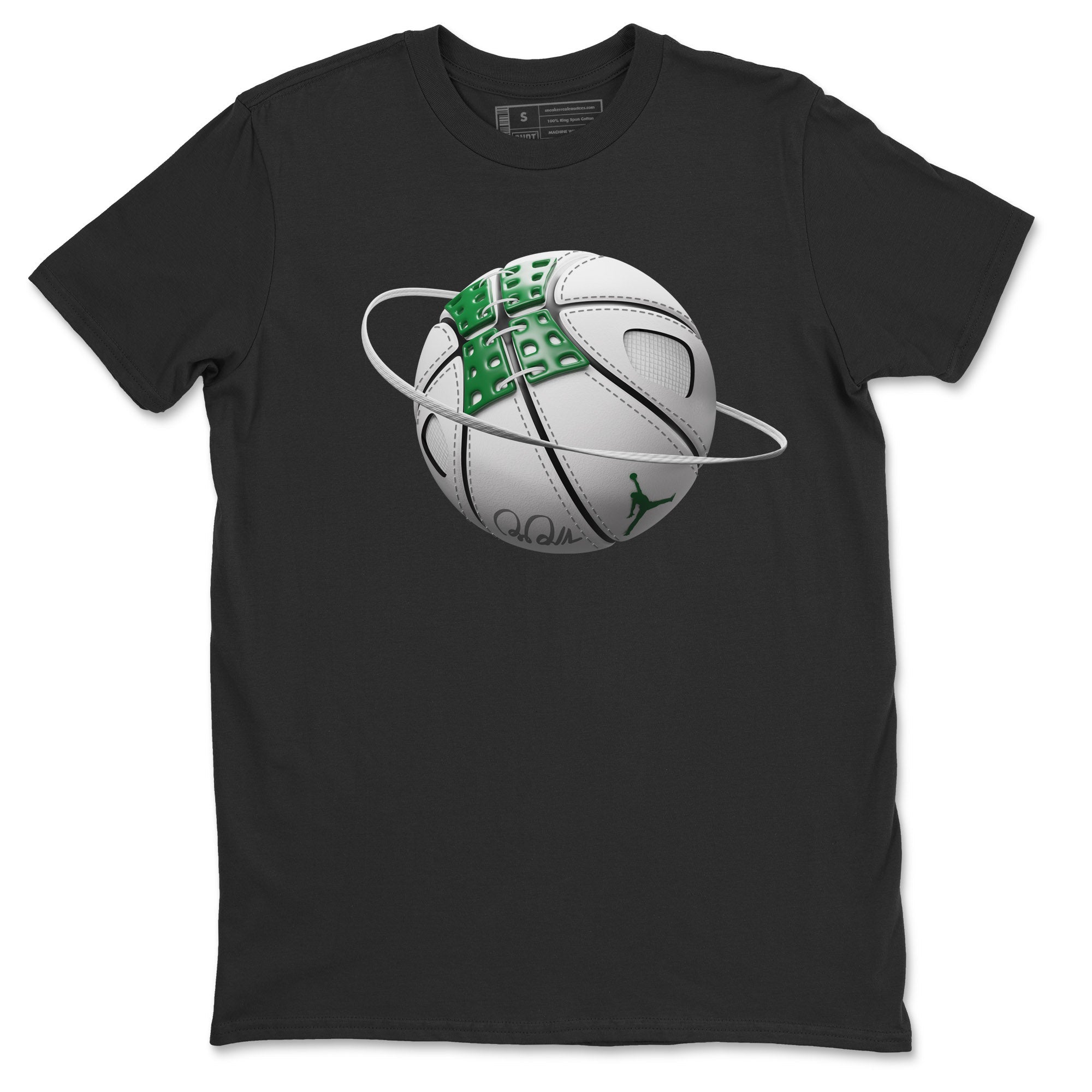 Air Jordan 4 Pine Green Sneaker Match Tees Basketball Planet Streetwear Sneaker Shirt AJ4 Pine Green Sneaker Release Tees Unisex Shirts Black 2