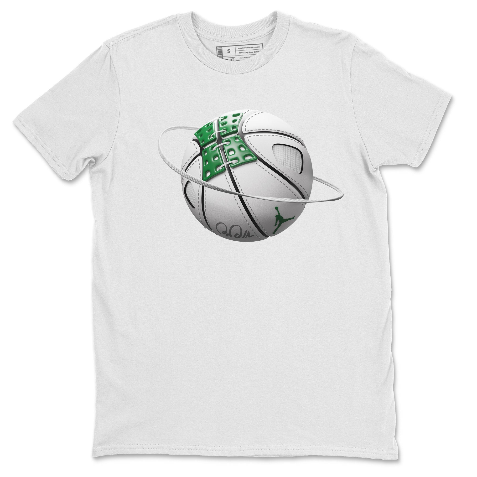 Air Jordan 4 Pine Green Sneaker Match Tees Basketball Planet Streetwear Sneaker Shirt AJ4 Pine Green Sneaker Release Tees Unisex Shirts White 2