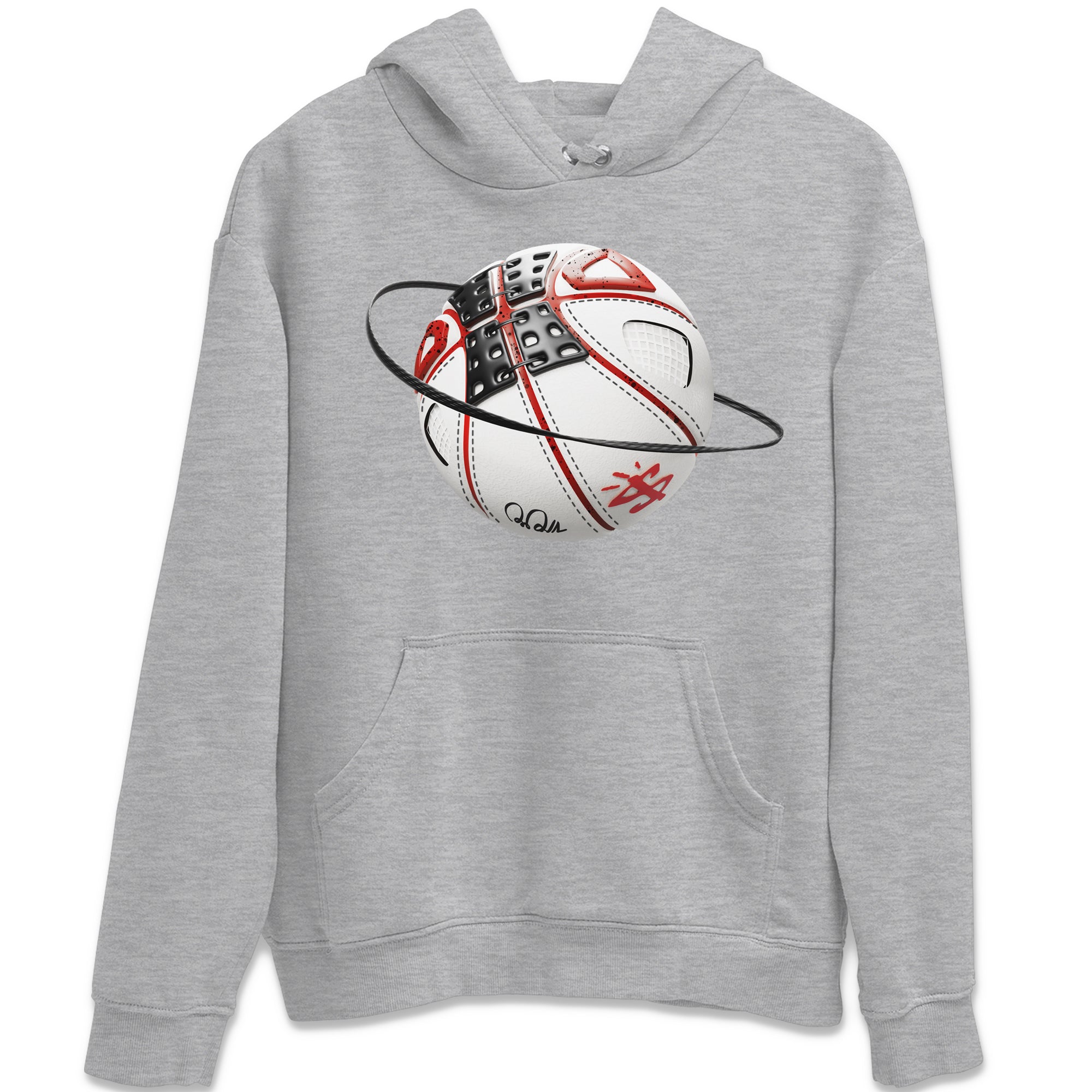 Air Jordan 4 Red Cement Sneaker Match Tees Basketball Planet Streetwear Sneaker Shirt AJ4 Retro OG Red Cement Sneaker Release Tees Unisex Shirts Heather Grey 2