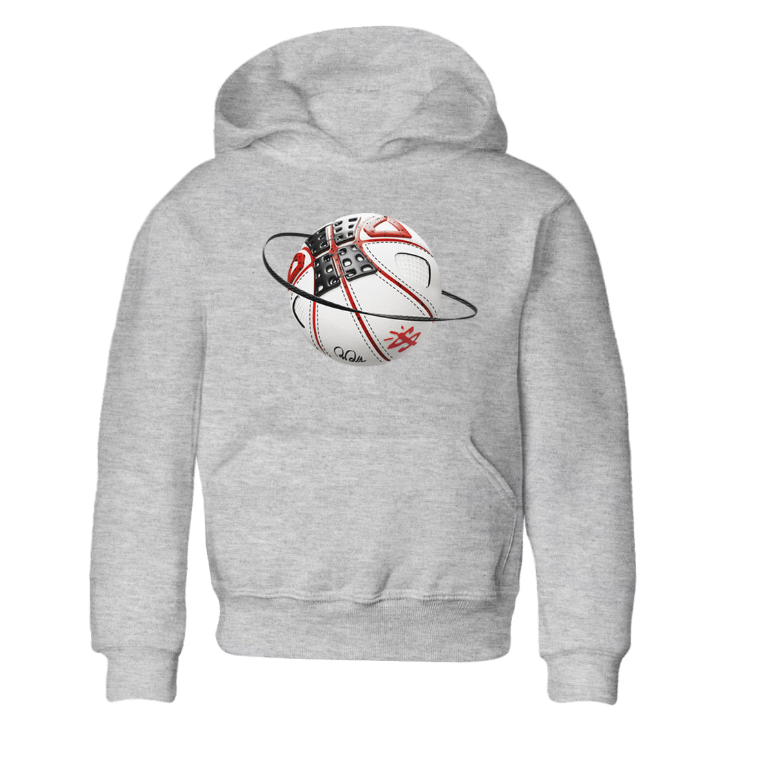 Air Jordan 4 Red Cement Sneaker Match Tees Basketball Planet Streetwear Sneaker Shirt AJ4 Retro OG Red Cement Sneaker Release Tees Kids Shirts Heather Grey 2