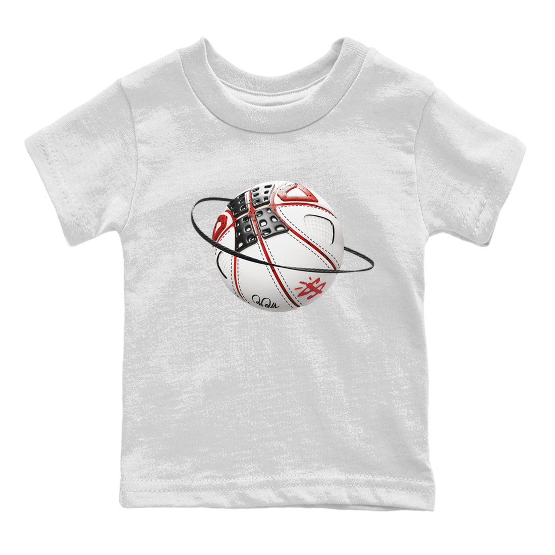 Air Jordan 4 Red Cement Sneaker Match Tees Basketball Planet Streetwear Sneaker Shirt AJ4 Retro OG Red Cement Sneaker Release Tees Kids Shirts White 2