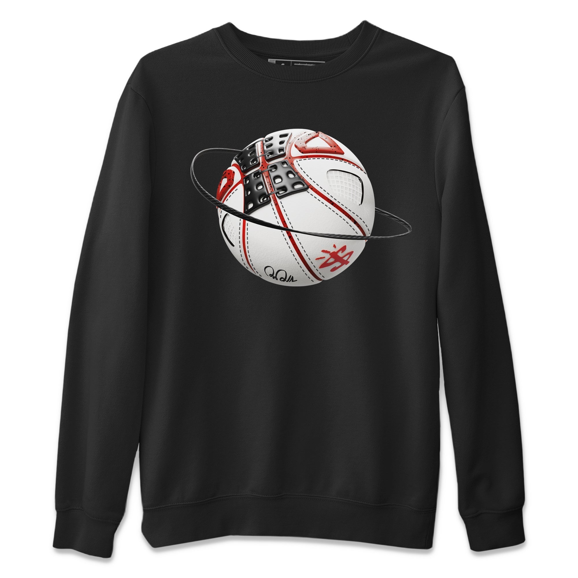Air Jordan 4 Red Cement Sneaker Match Tees Basketball Planet Streetwear Sneaker Shirt AJ4 Retro OG Red Cement Sneaker Release Tees Unisex Shirts Black 2