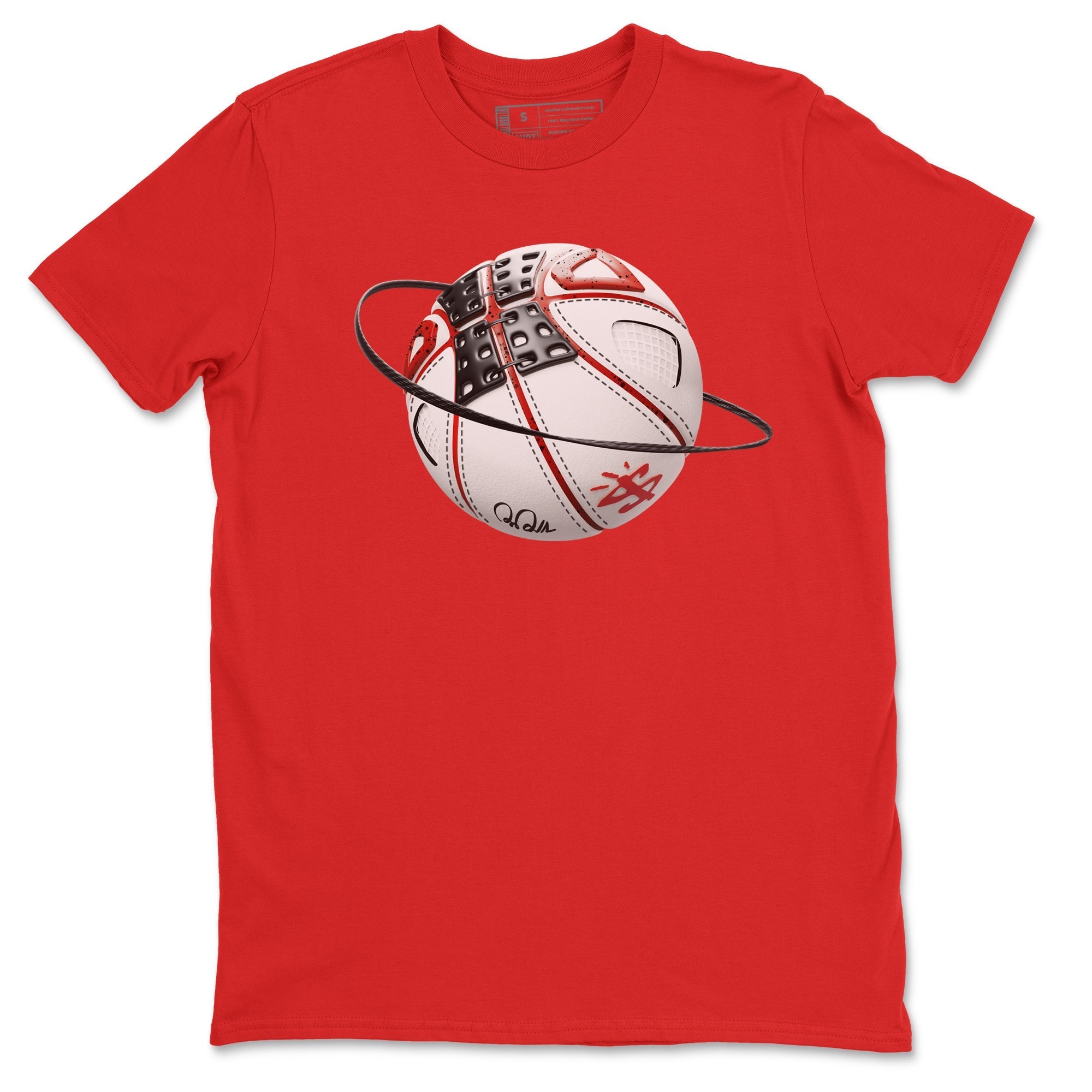 Air Jordan 4 Red Cement Sneaker Match Tees Basketball Planet Streetwear Sneaker Shirt AJ4 Retro OG Red Cement Sneaker Release Tees Unisex Shirts Red 2