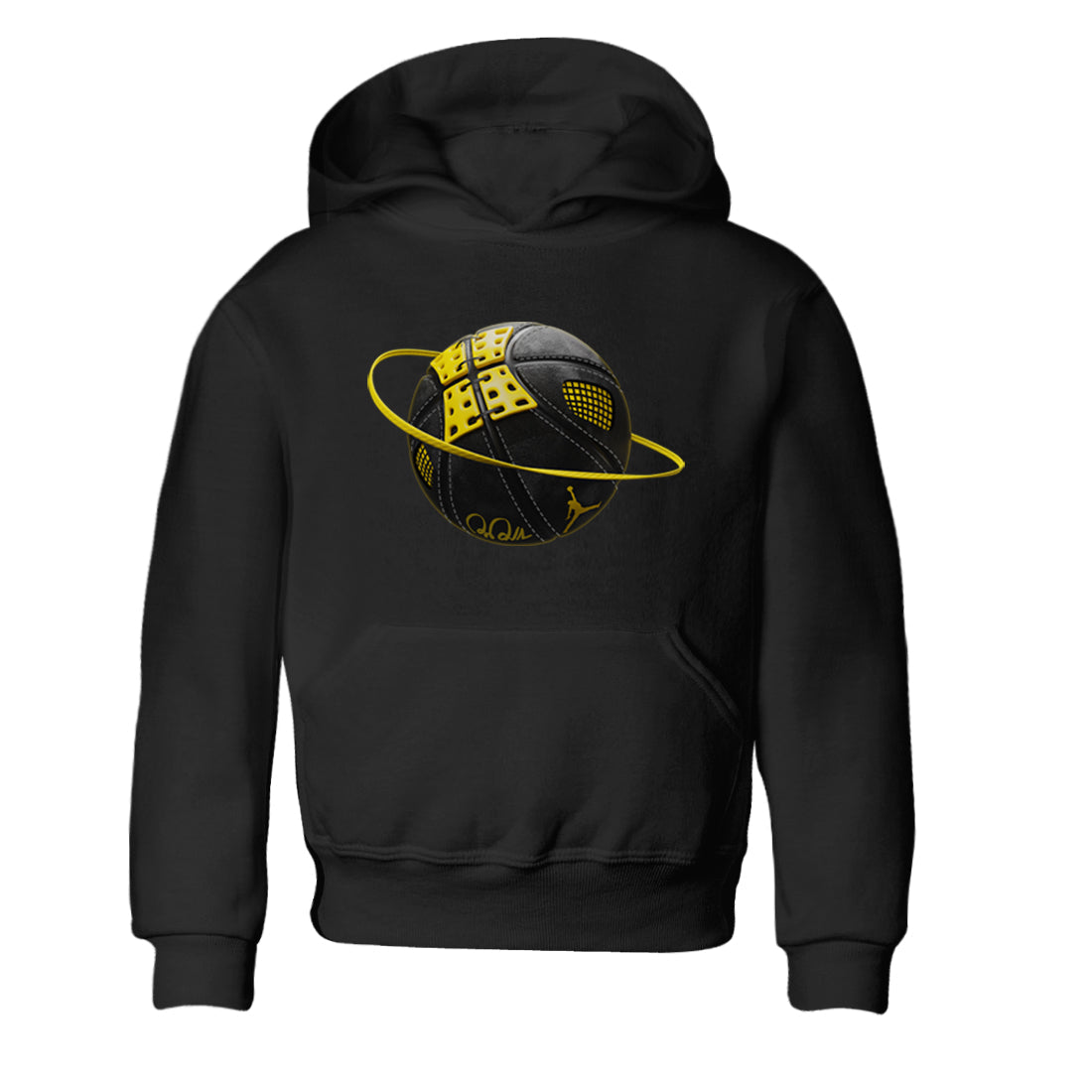 Air Jordan 4 Thunder Sneaker Match Tees Basketball Planet Streetwear Sneaker Shirt AJ4 Thunder Jumpman Sneaker Release Tees Kids Shirts Black 2