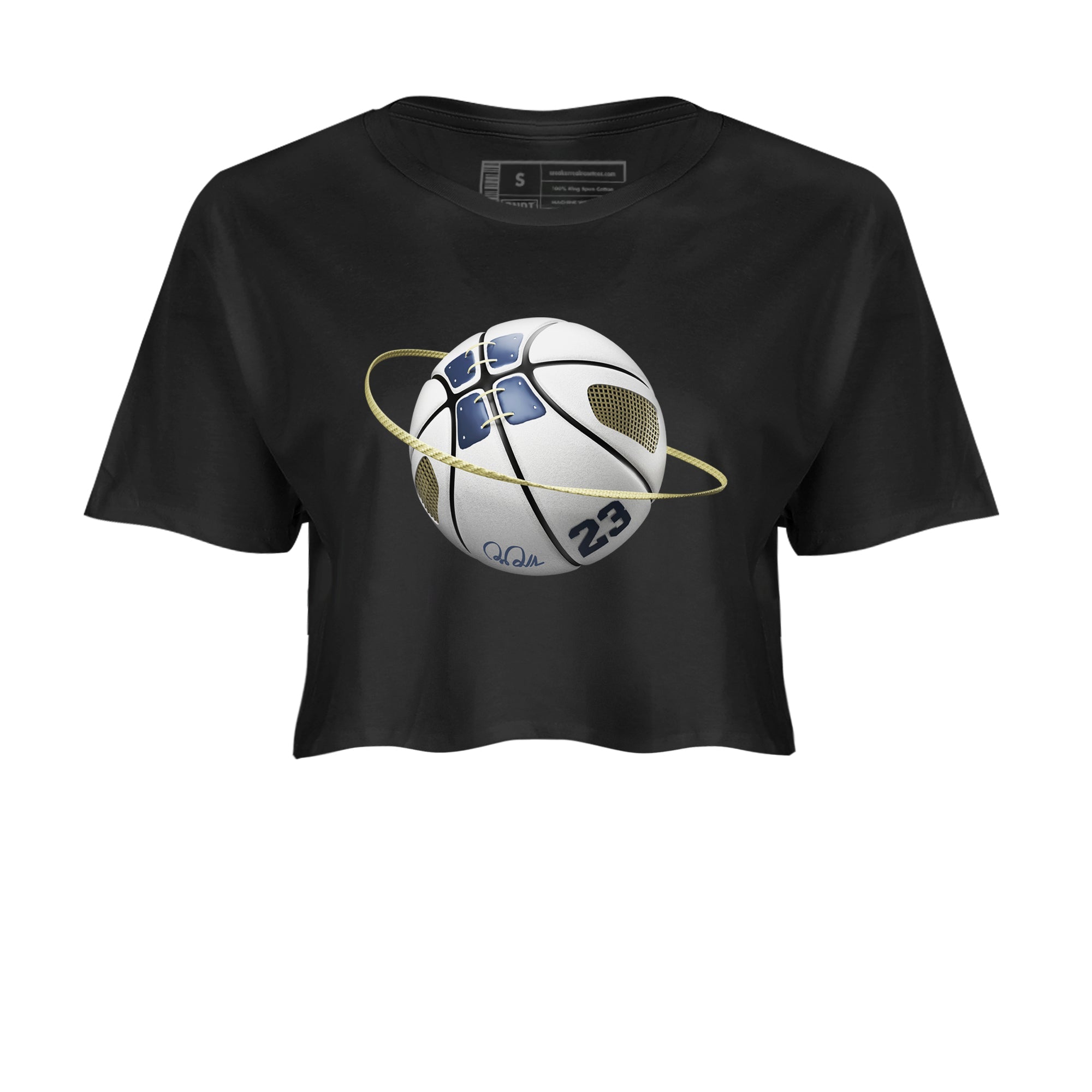 Air Jordan 5 A Ma Maniere x Photon Dust shirt to match jordans Basketball Planet sneaker tees Jordan 5 A Ma Maniere "Dawn" Drip Gear Zone Black 2 Crop T-Shirt