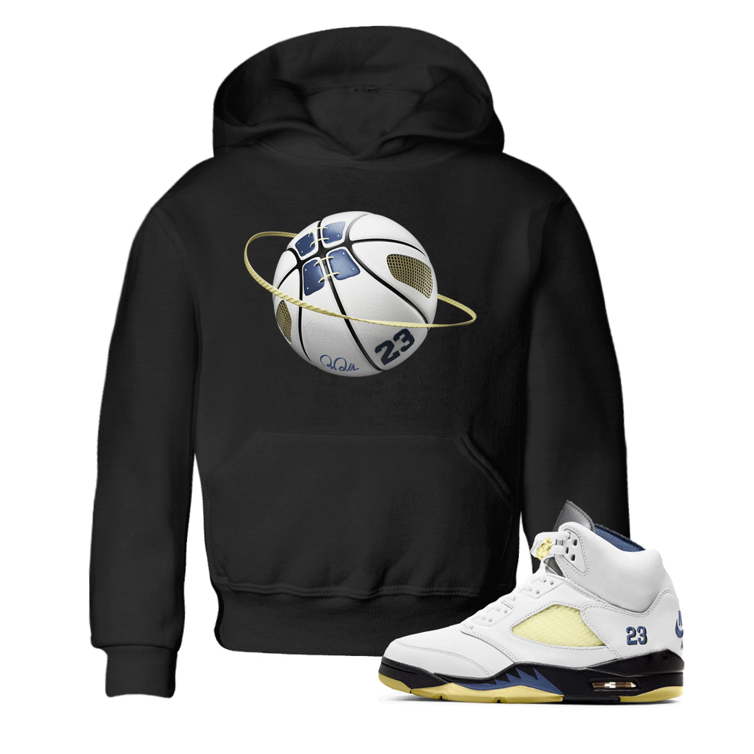 Air Jordan 5 A Ma Maniere x Photon Dust shirt to match jordans Basketball Planet sneaker tees Jordan 5 A Ma Maniere "Dawn" Drip Gear Zone Baby Toddler Black 1 T-Shirt