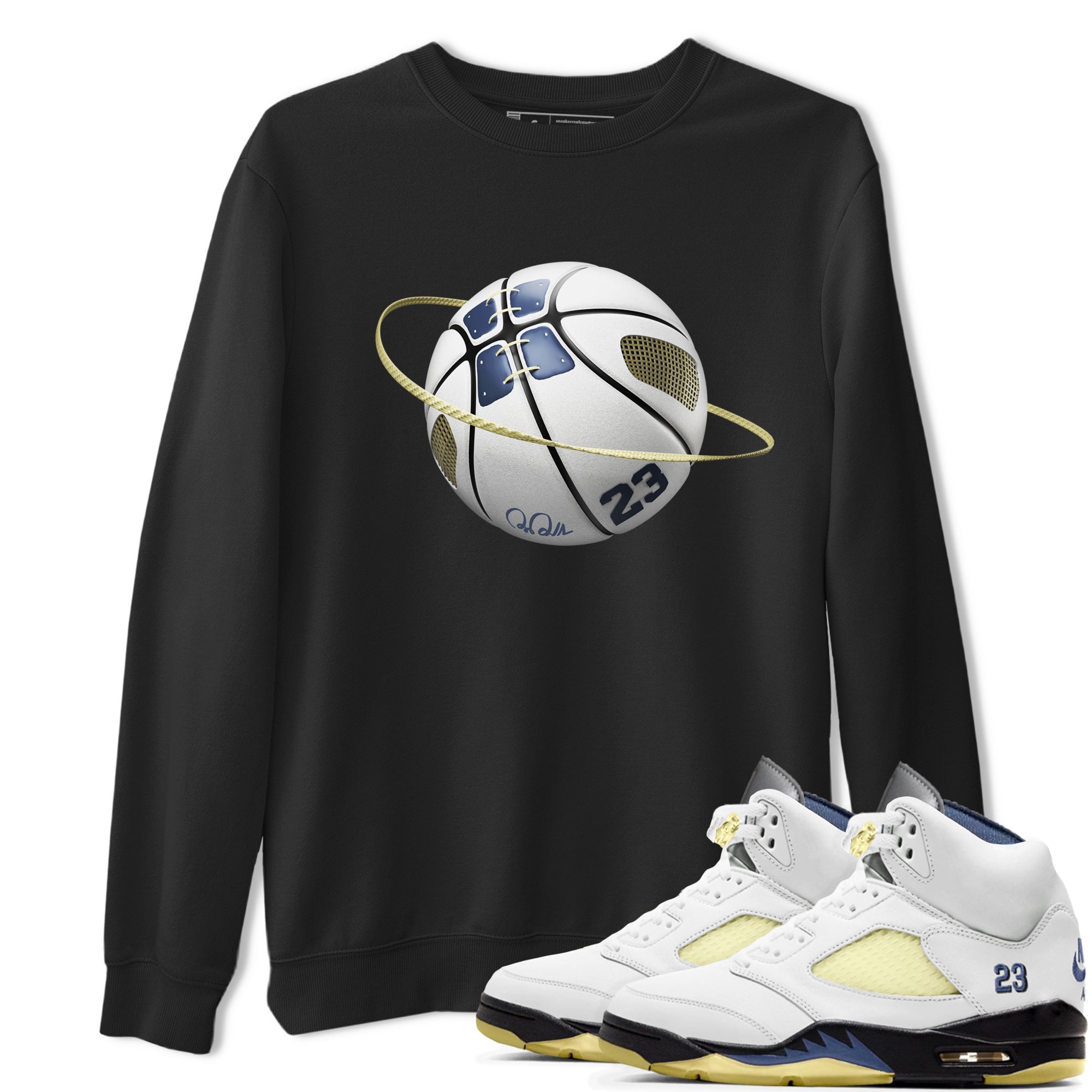 Air Jordan 5 A Ma Maniere x Photon Dust shirt to match jordans Basketball Planet sneaker tees Jordan 5 A Ma Maniere "Dawn" Drip Gear Zone Unisex Black 1 T-Shirt