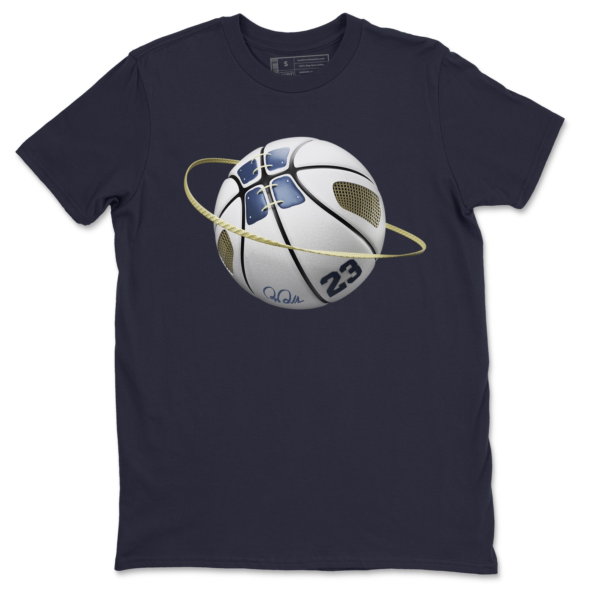 Air Jordan 5 A Ma Maniere x Photon Dust shirt to match jordans Basketball Planet sneaker tees Jordan 5 A Ma Maniere "Dawn" Drip Gear Zone Unisex Navy 2 T-Shirt