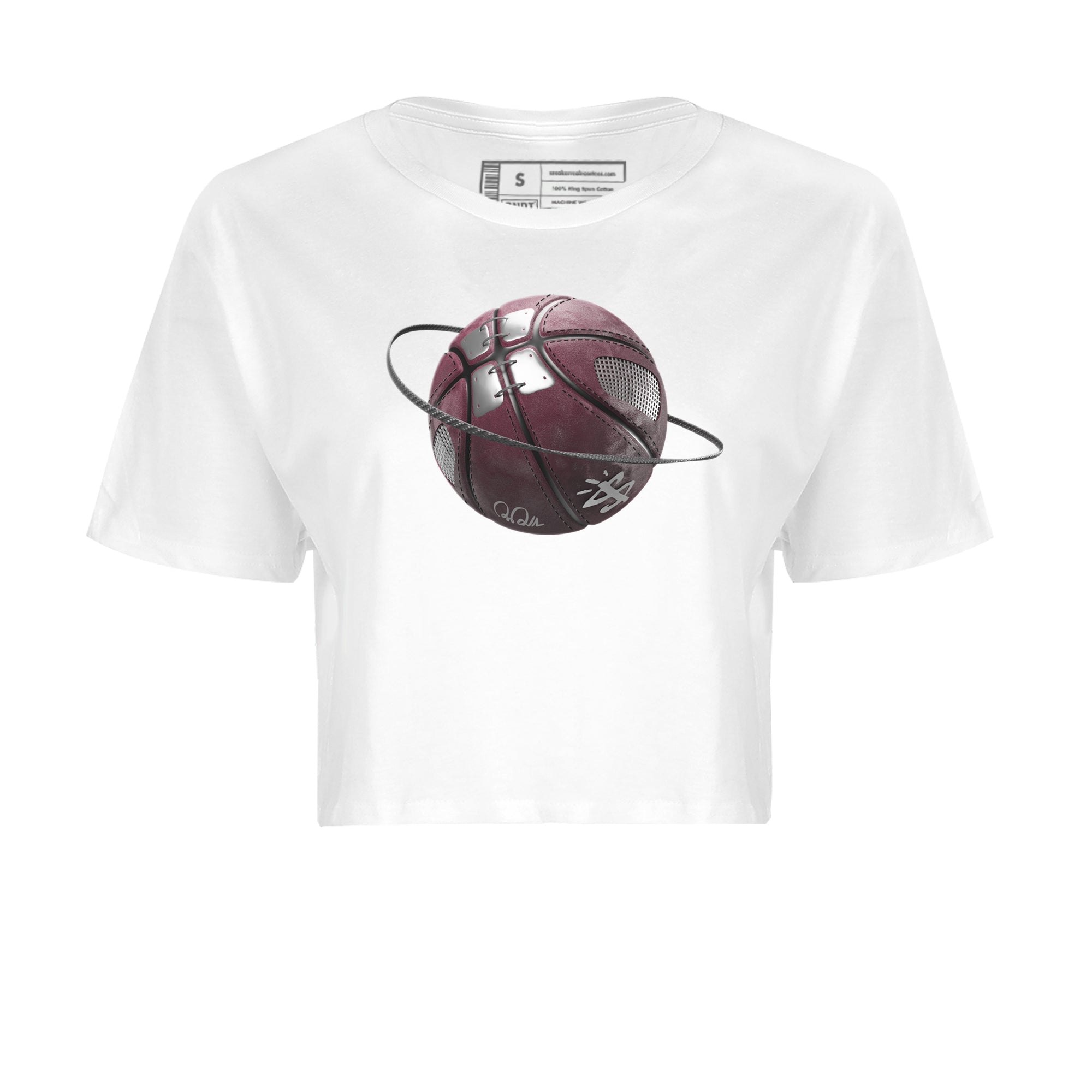 Air Jordan 5 Burgundy Sneaker Match Tees Basketball Planet Streetwear Sneaker Shirt AJ5 Burgundy Sneaker Release Tees Women's Shirts White 2