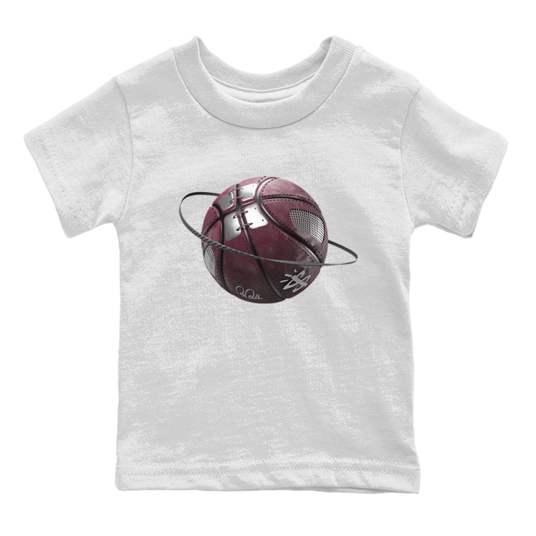 Air Jordan 5 Burgundy Sneaker Match Tees Basketball Planet Streetwear Sneaker Shirt AJ5 Burgundy Sneaker Release Tees Kids Shirts White 2