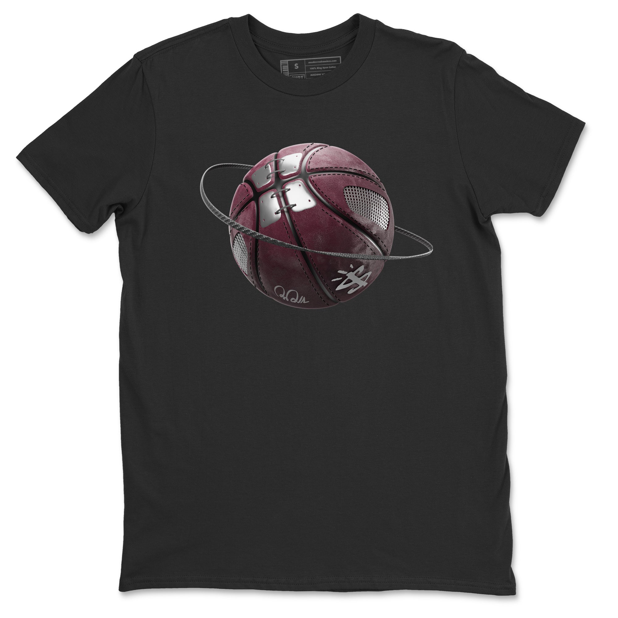 Air Jordan 5 Burgundy Sneaker Match Tees Basketball Planet Streetwear Sneaker Shirt AJ5 Burgundy Sneaker Release Tees Unisex Shirts Black 2