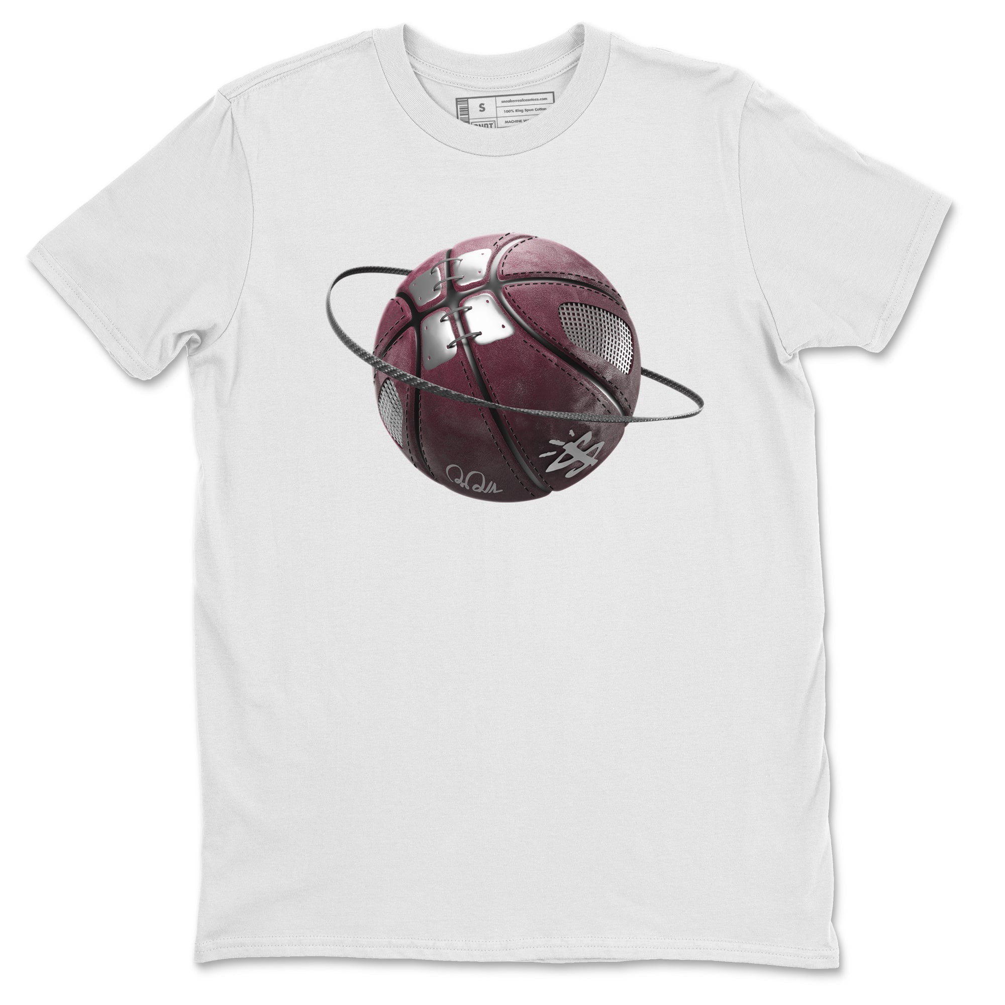 Air Jordan 5 Burgundy Sneaker Match Tees Basketball Planet Streetwear Sneaker Shirt AJ5 Burgundy Sneaker Release Tees Unisex Shirts White 2