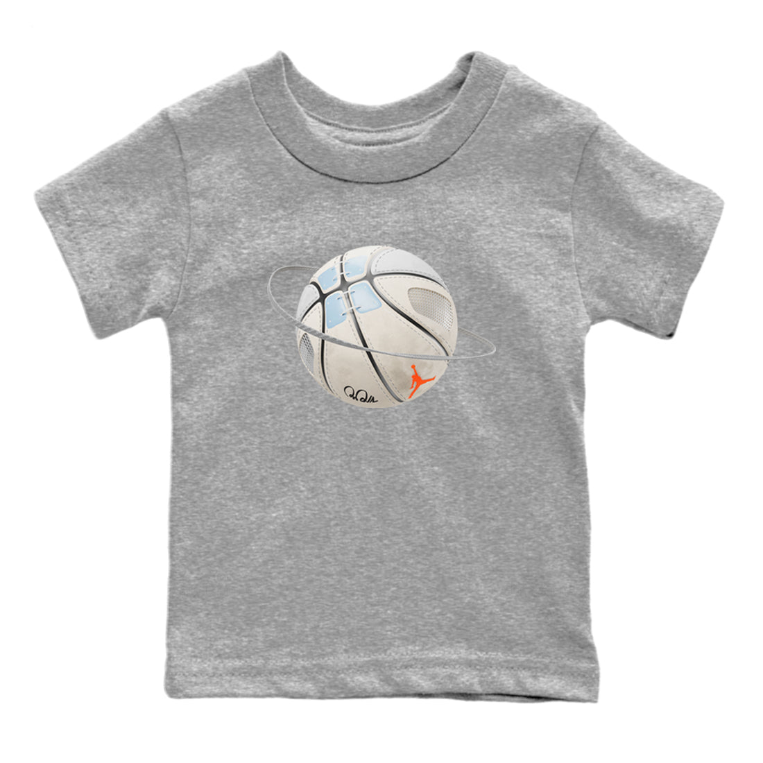 Air Jordan 5 Craft Sneaker Match Tees Basketball Planet Streetwear Sneaker Shirt AJ5 SE Craft Sneaker Release Tees Kids Shirts Heather Grey 2