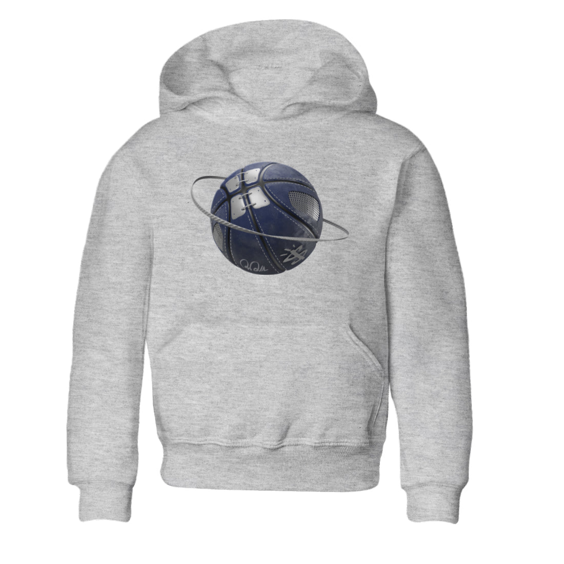 Air Jordan 5 Georgetown Sneaker Match Tees Basketball Planet Streetwear Sneaker Shirt AJ5 Georgetown Sneaker Release Tees Kids Shirts Heather Grey 2