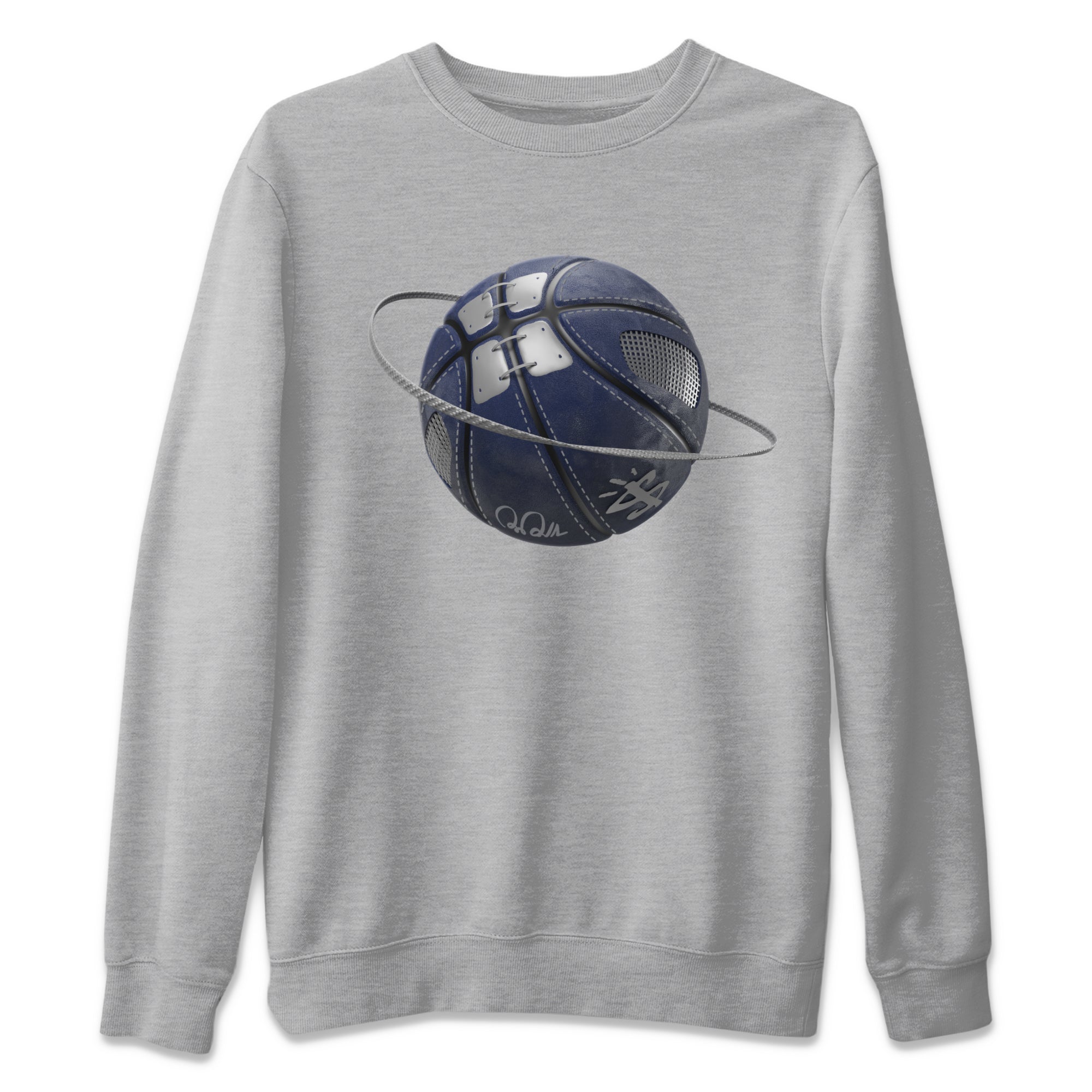 Air Jordan 5 Georgetown Sneaker Match Tees Basketball Planet Streetwear Sneaker Shirt AJ5 Georgetown Sneaker Release Tees Unisex Shirts Heather Grey 2