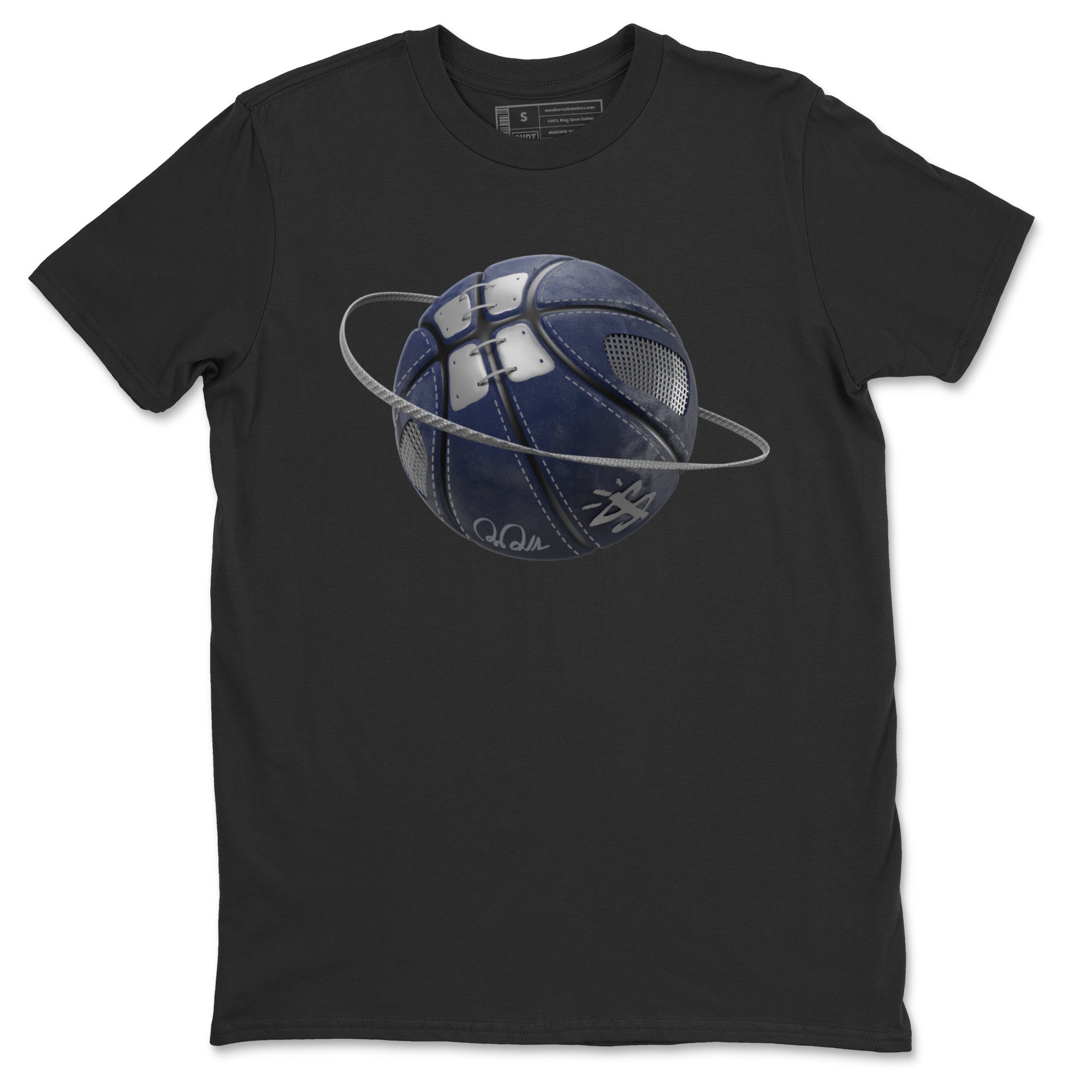 Air Jordan 5 Georgetown Sneaker Match Tees Basketball Planet Streetwear Sneaker Shirt AJ5 Georgetown Sneaker Release Tees Unisex Shirts Black 2