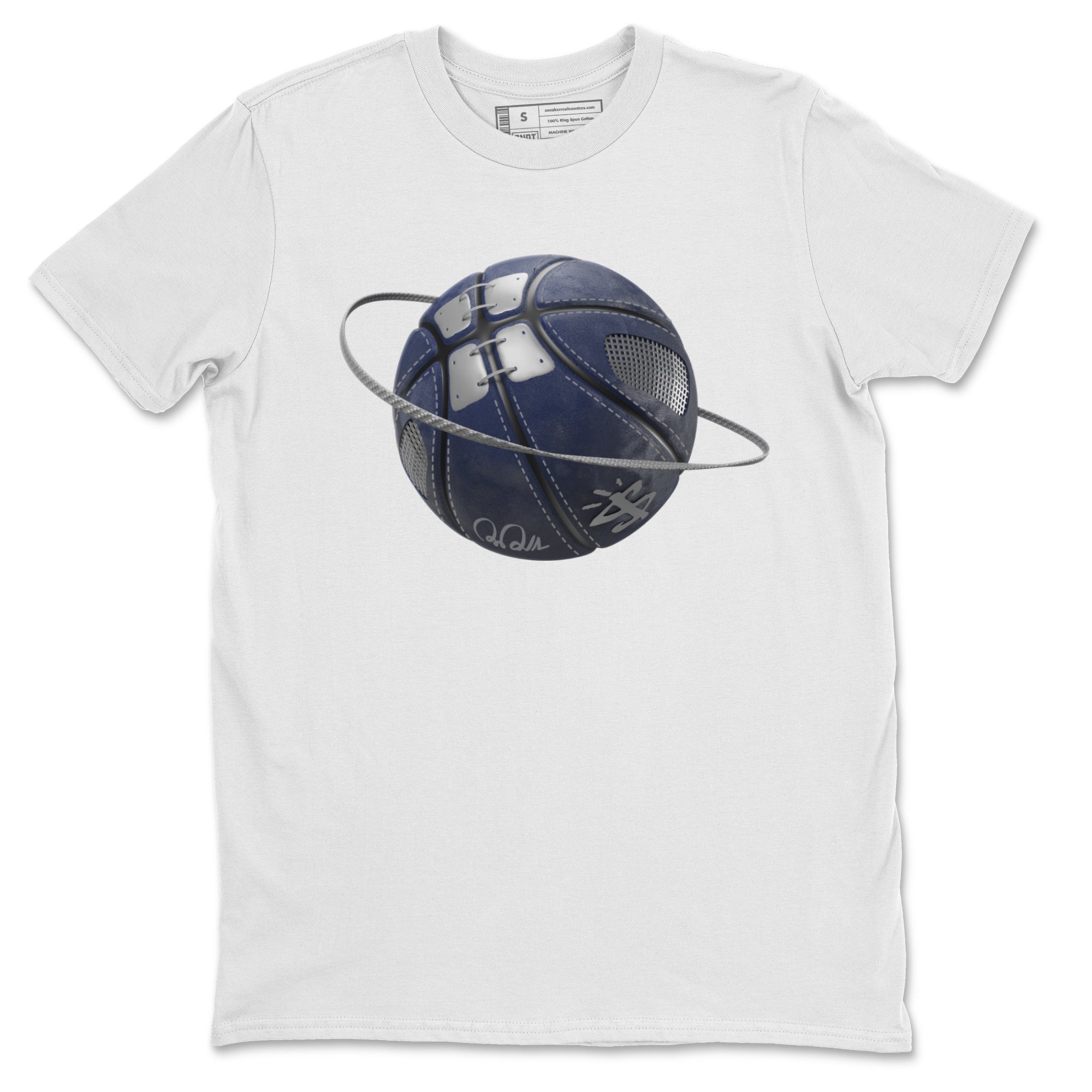 Air Jordan 5 Georgetown Sneaker Match Tees Basketball Planet Streetwear Sneaker Shirt AJ5 Georgetown Sneaker Release Tees Unisex Shirts White 2