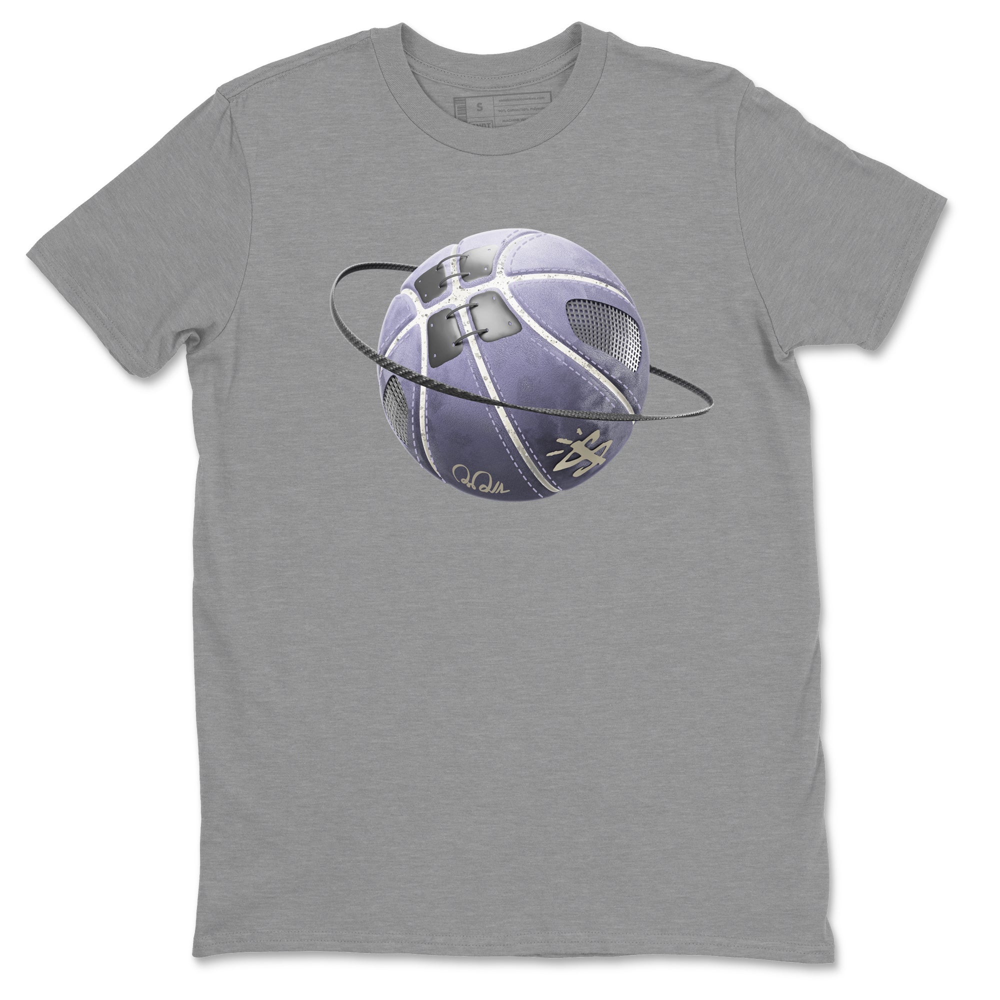Air Jordan 5 Indigo Haze Sneaker Match Tees Basketball Planet Streetwear Sneaker Shirt AJ5 Indigo Haze Sneaker Release Tees Unisex Shirts Heather Grey 2