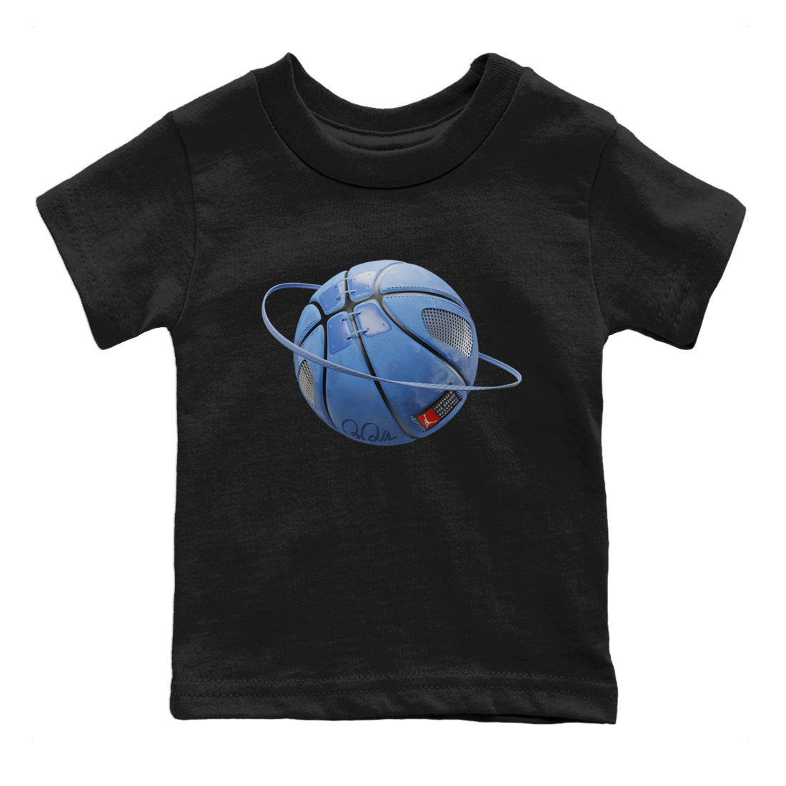 Jordan 5 UNC Sneaker Matching T-Shirt Basketball Planet Sneaker Tees Jordan 5 UNC Sneaker Release Tees Kids Shirts