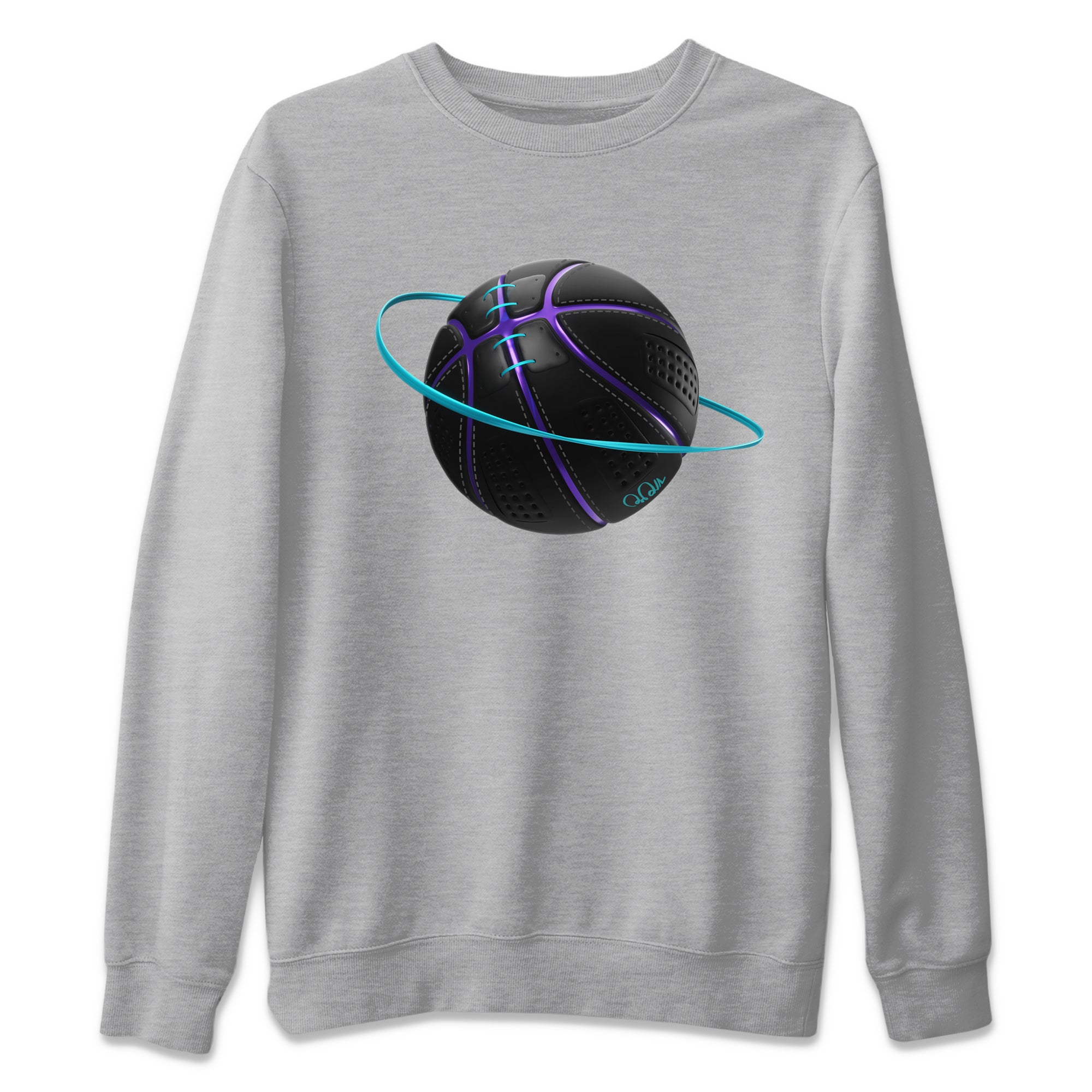 Air Jordan 6 Aqua Sneaker Match Tees Basketball Planet Streetwear Sneaker Shirt AJ6 Aqua Sneaker Release Tees Unisex Shirts Heather Grey 2