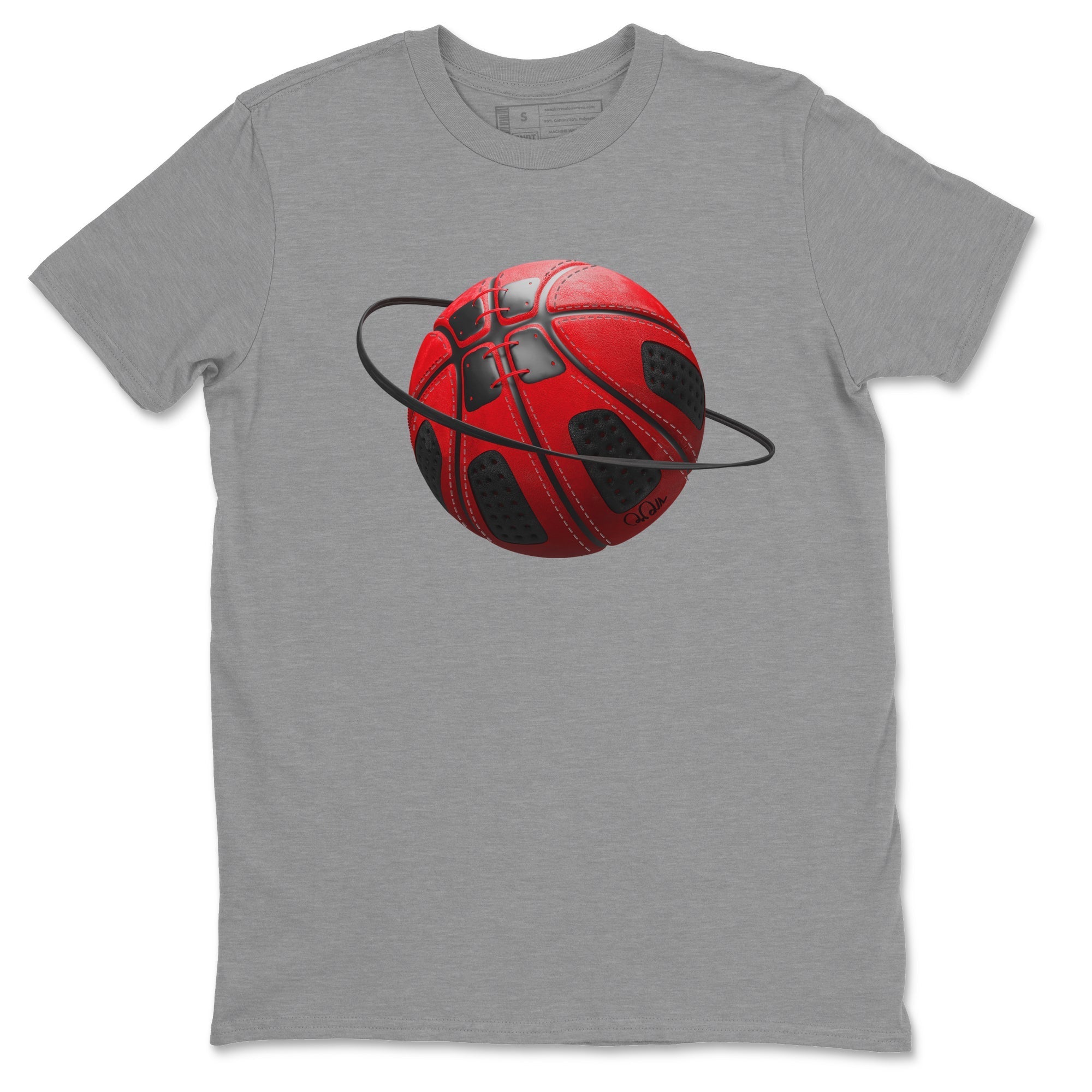 Air Jordan 6 Toro Bravo Sneaker Match Tees Basketball Planet Streetwear Sneaker Shirt 3D Graphic Design Shirts AJ6 Toro Bravo Sneaker Release Tees Unisex Shirts Heather Grey 2