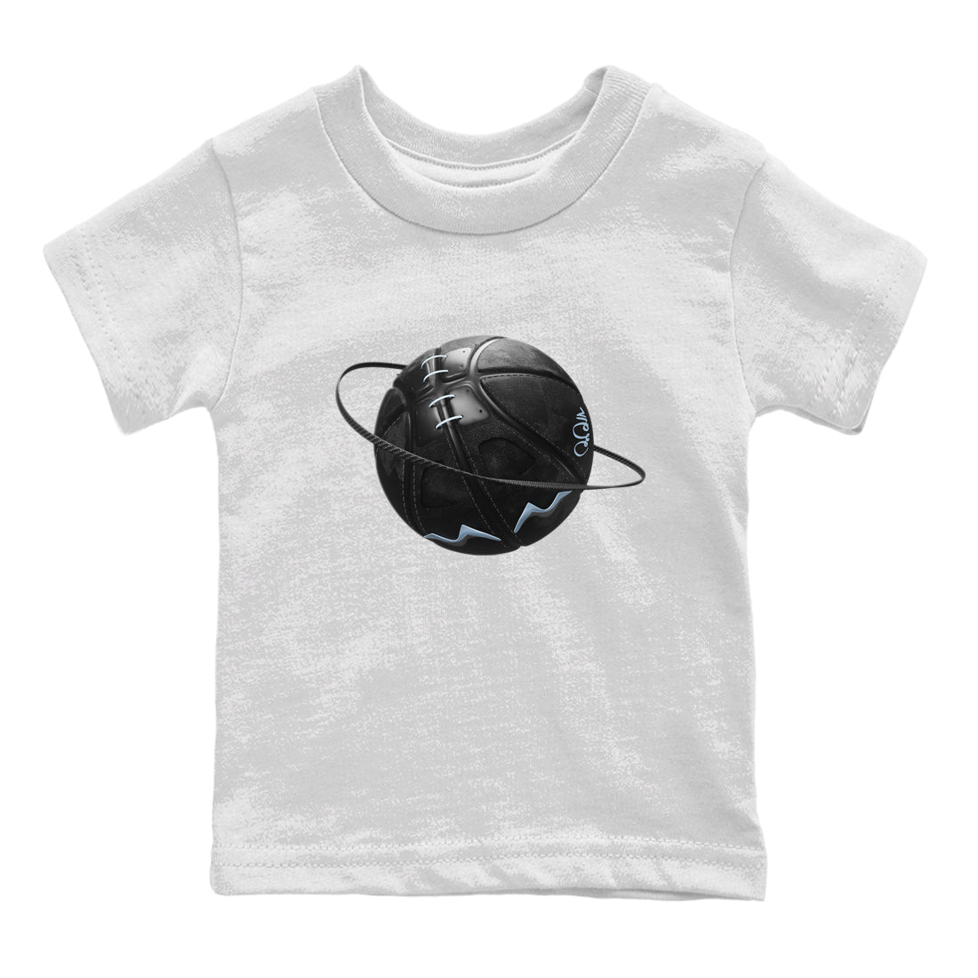 Air Jordan 7 Chambray Sneaker Match Tees Basketball Planet Streetwear Sneaker Shirt AJ7 Chambray Sneaker Release Tees Kids Shirts Black 2
